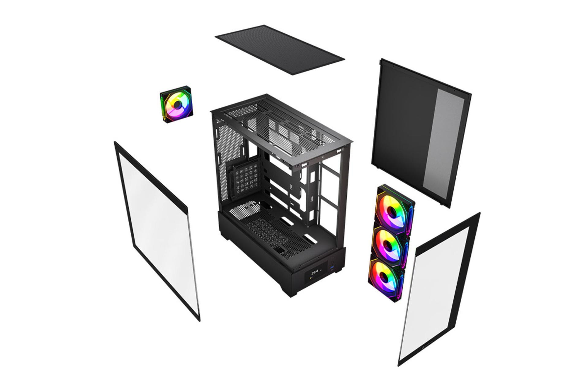 نمای داخل کیس کامپیوتر لاجی کی C674B