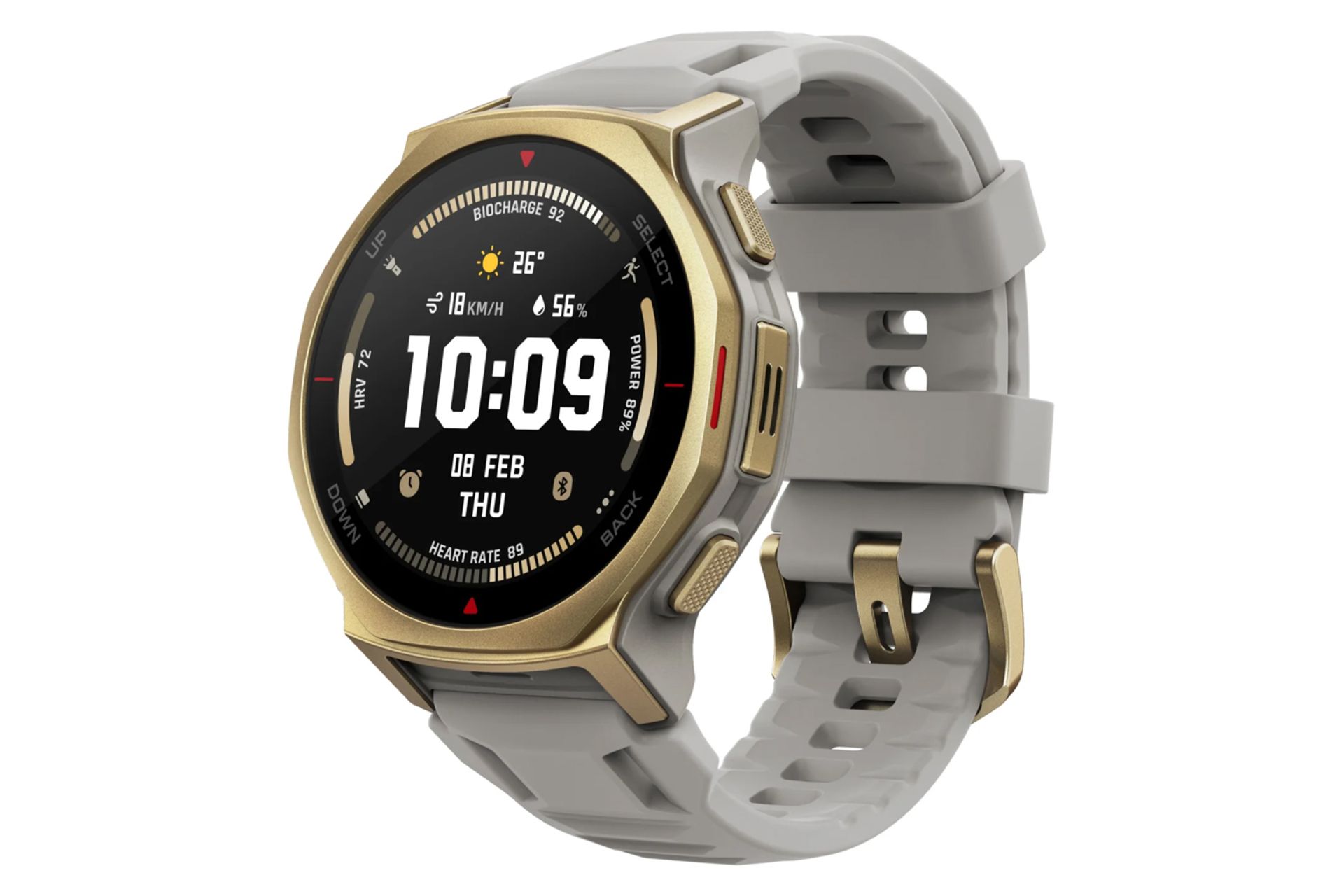 ساعت هوشمند امیزفیت T-Rex 3 Pro مدل 44 میلی‌متری رنگ خاکستری