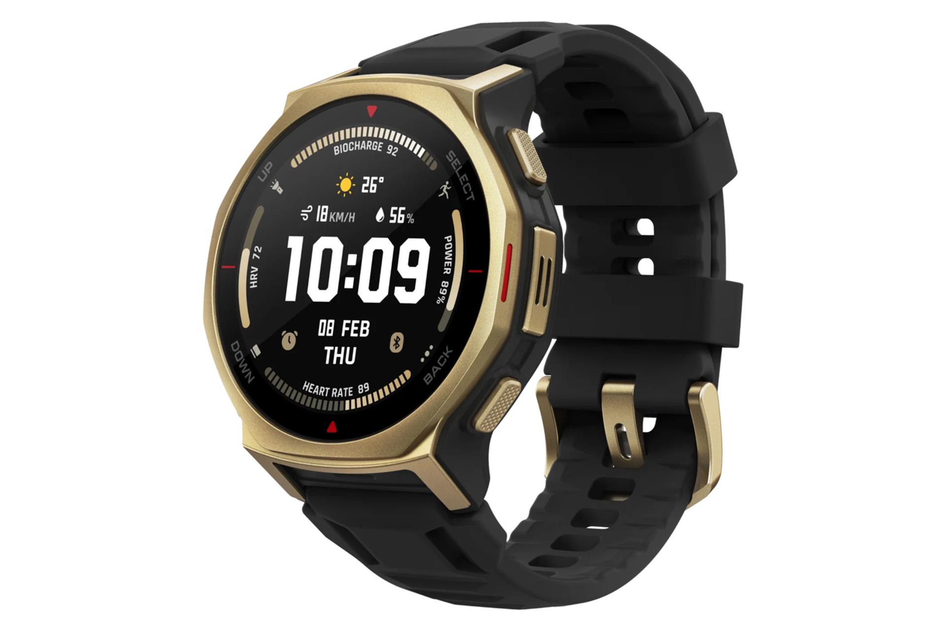 ساعت هوشمند امیزفیت T-Rex 3 Pro مدل 44 میلی‌متری رنگ مشکی