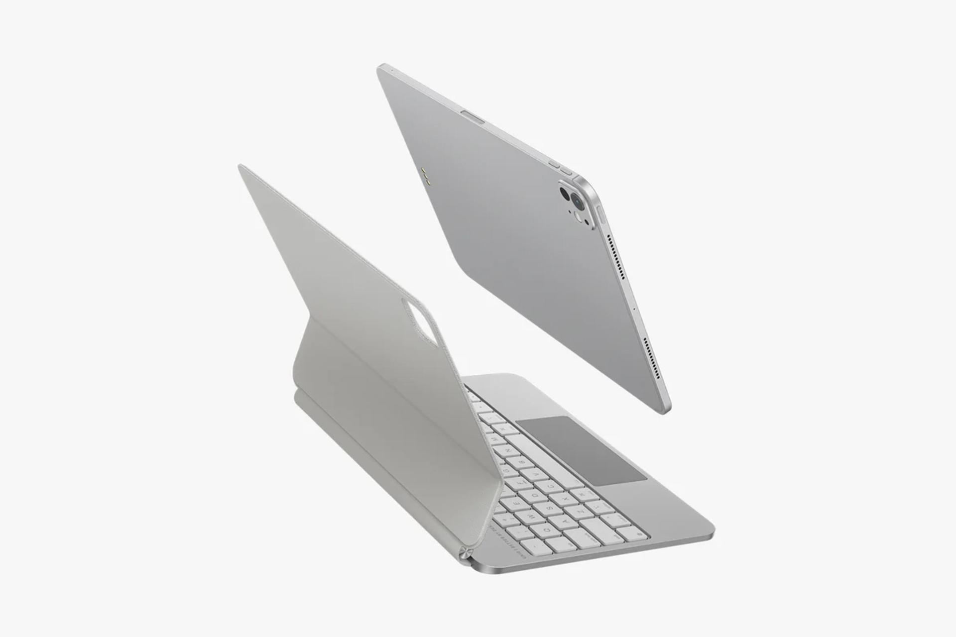 قاب تبلت کیف کلاسوری یونیک مدل Venno Pro مناسب اپل iPad Pro 11 2024 رنگ سفید