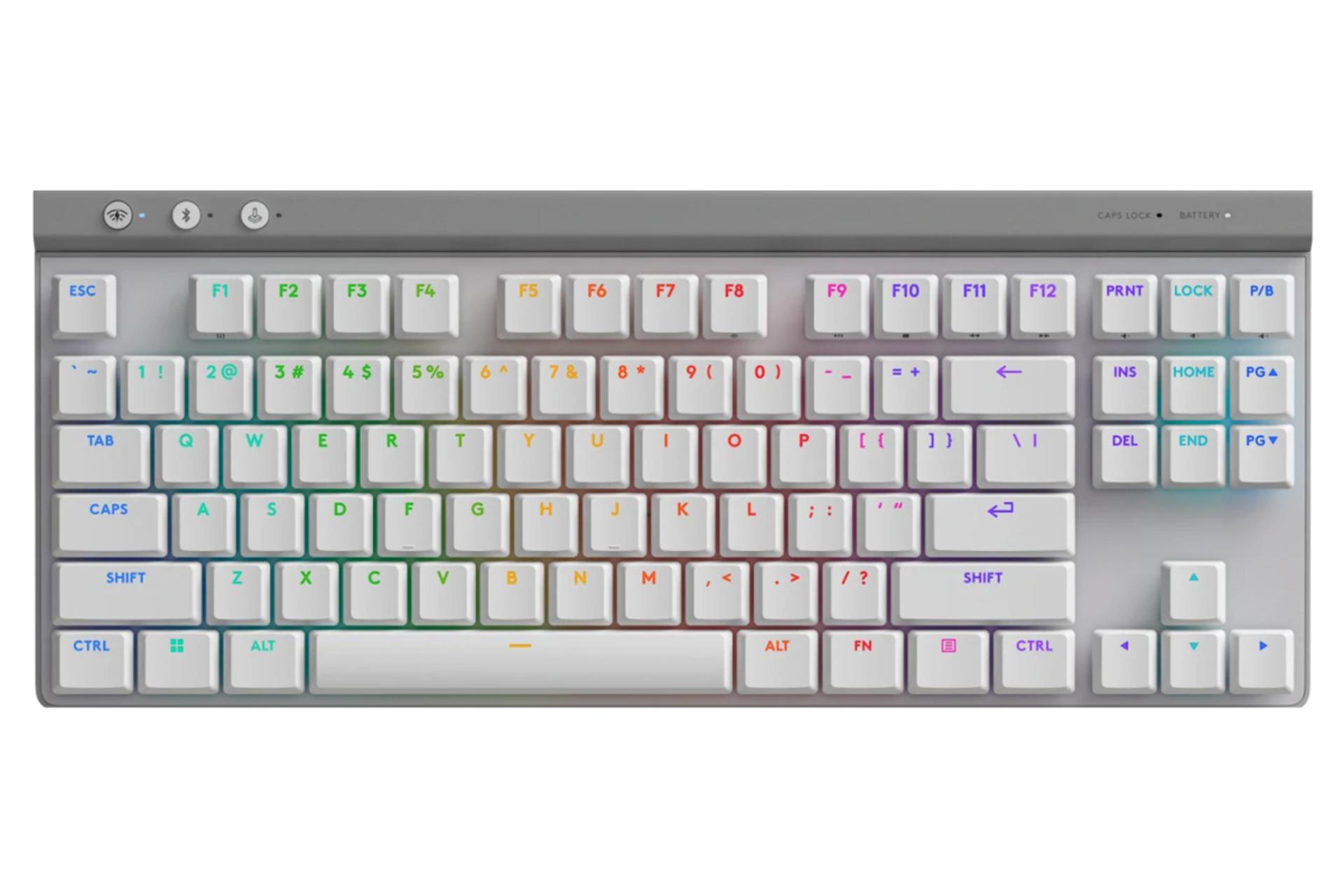 کیبورد لاجیتک G515 LIGHTSPEED TKL رنگ سفیدرنگ سفید