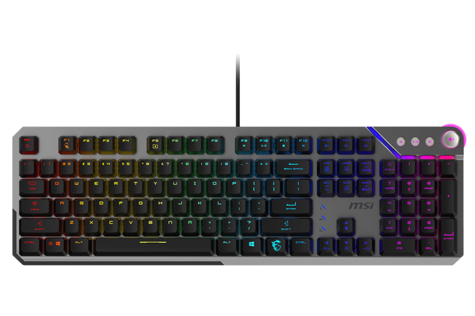 کیبورد ام اس آی STRIKE 600 نمای بالا