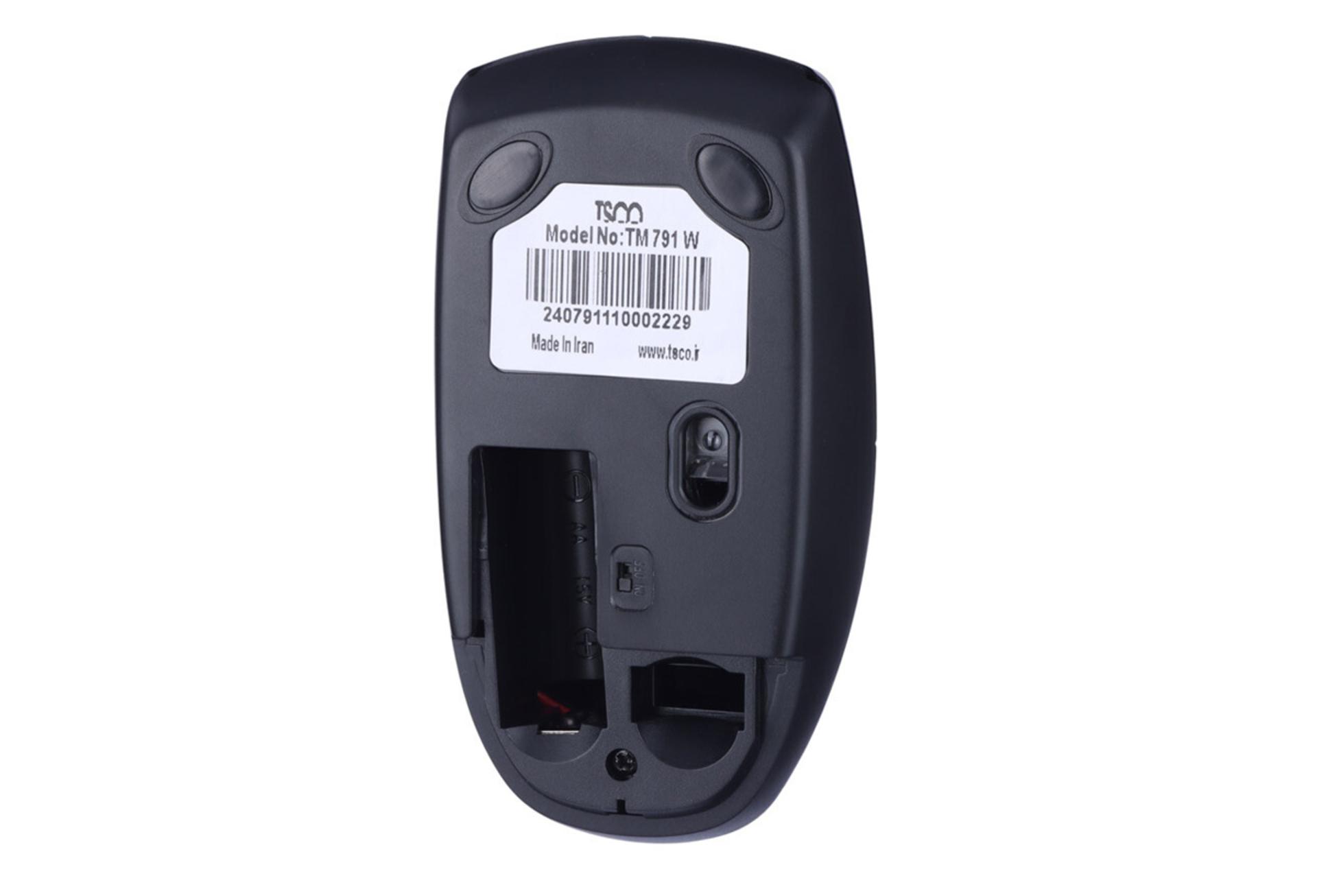 نمای پشت ماوس تسکو TM 791W