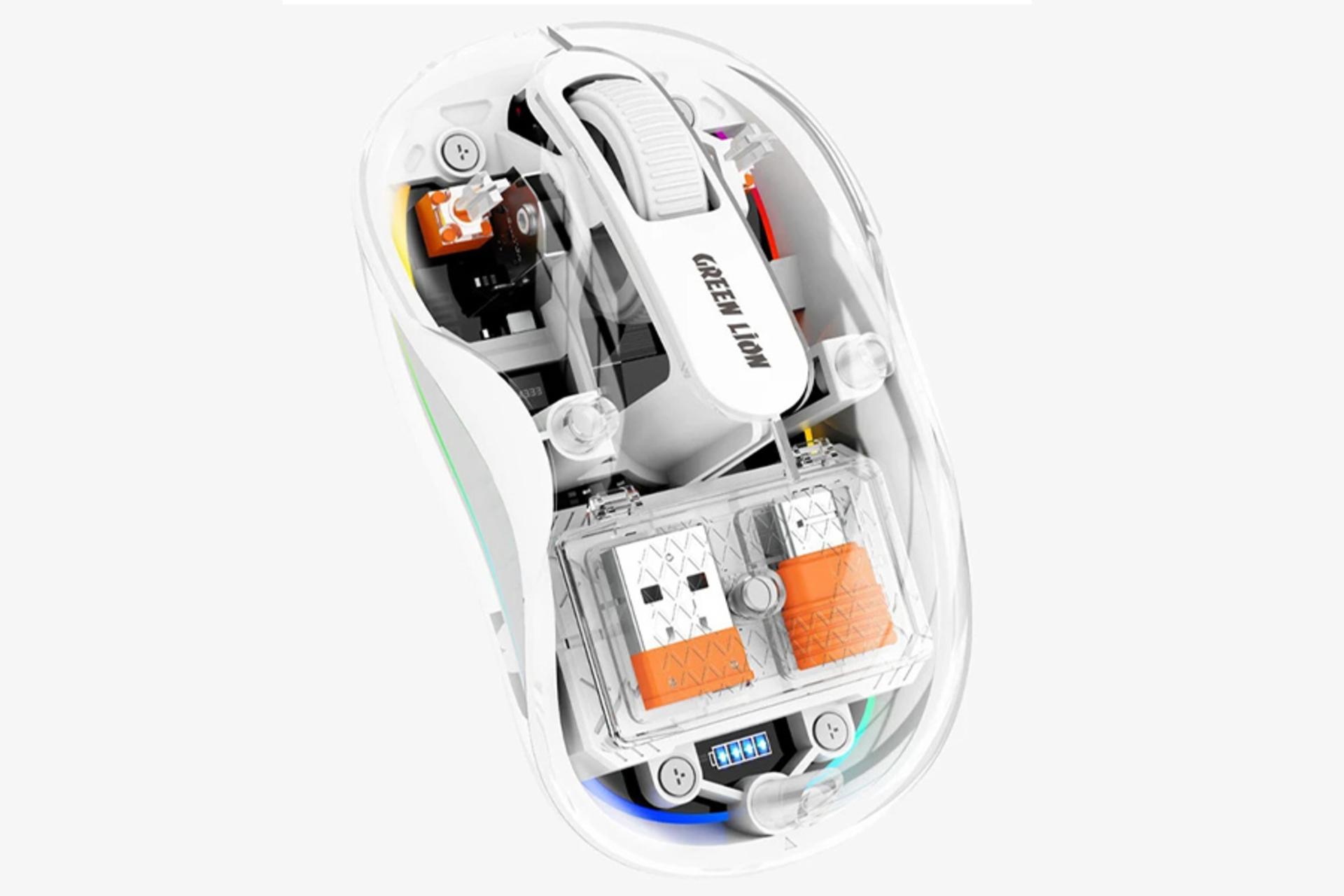 ماوس گرین لیون GL-MS2 رنگ سفید