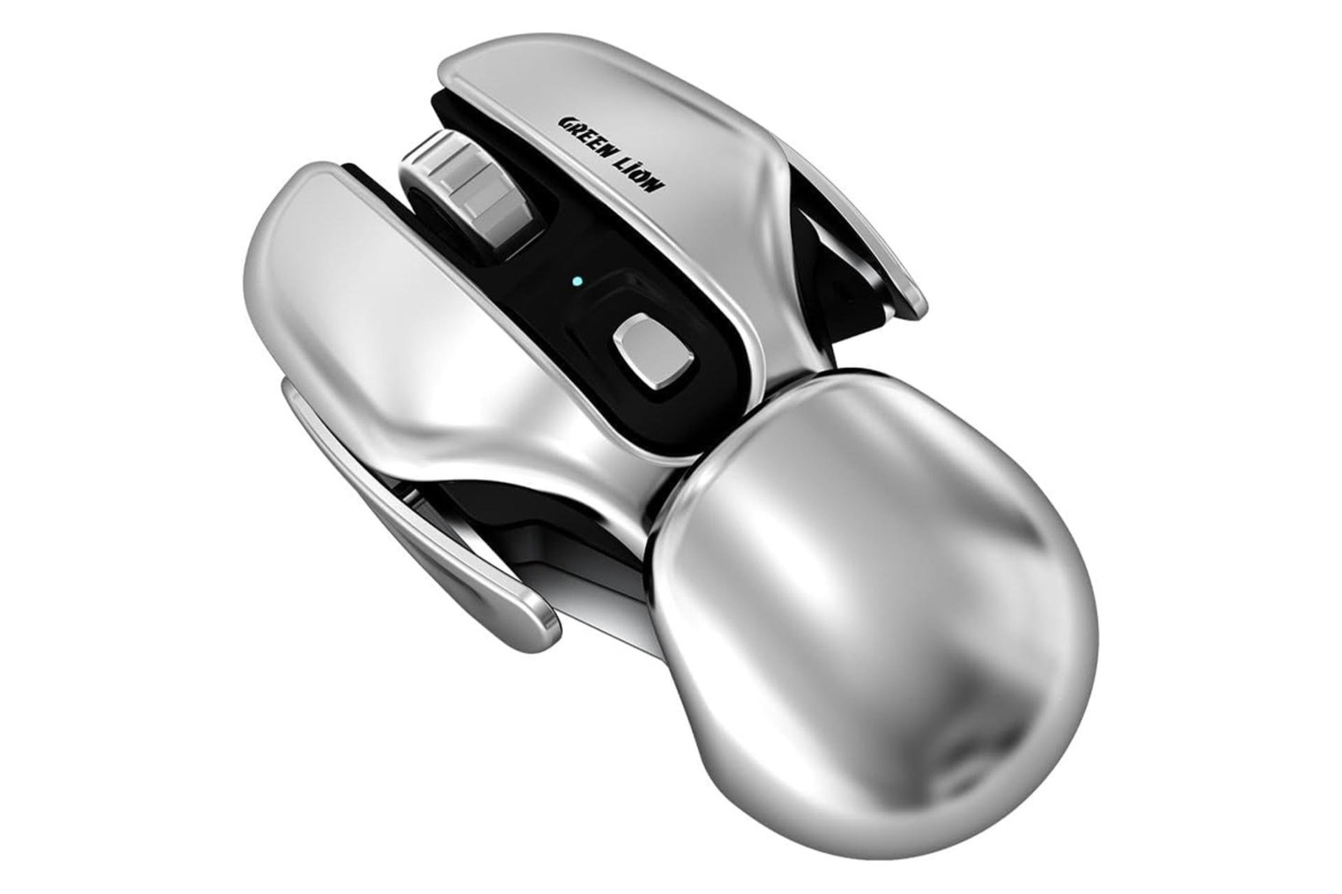 ماوس گرین لیون G266 BEETLES رنگ خاکستری