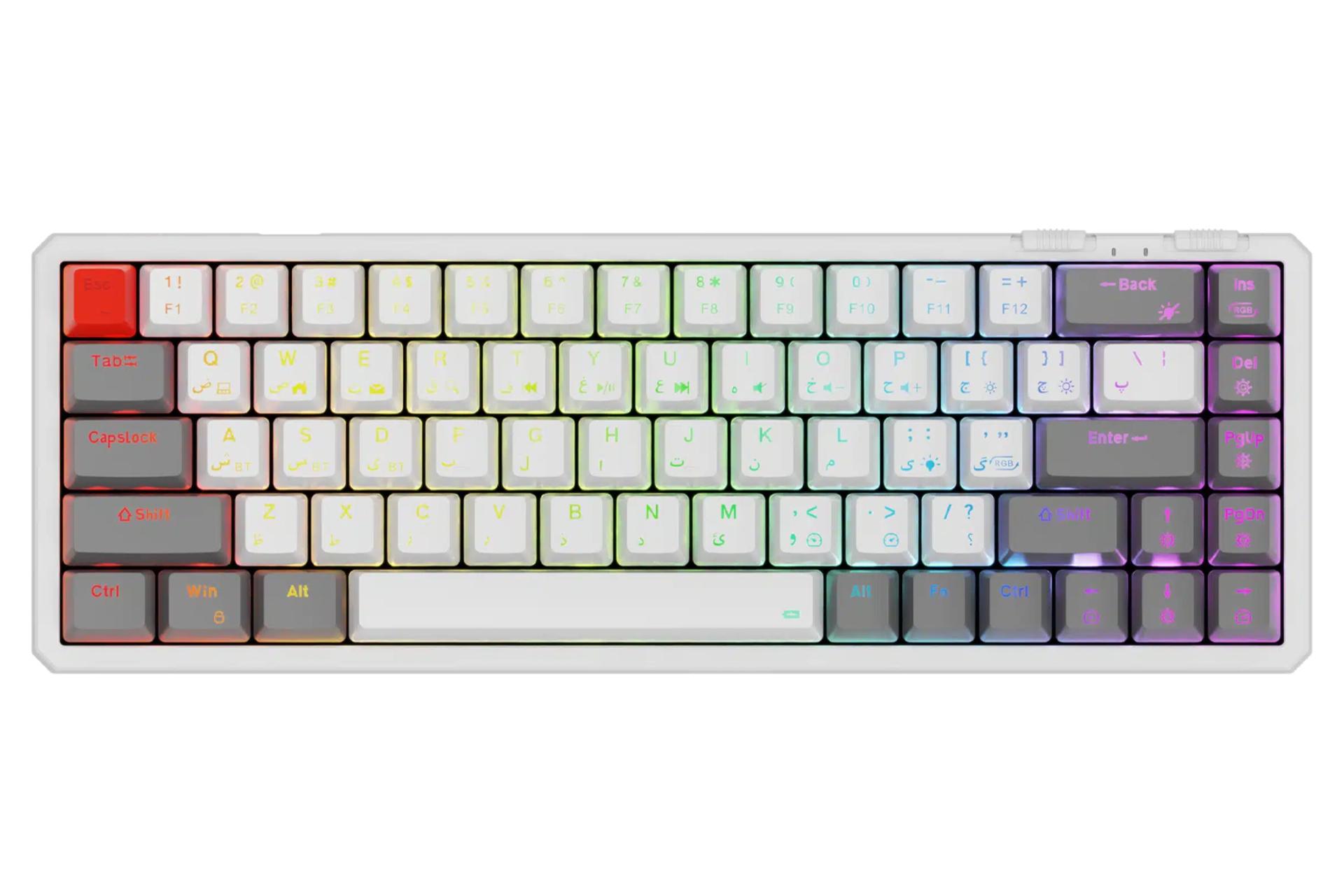 کیبورد فاطر KCR-8000W نمای بالا