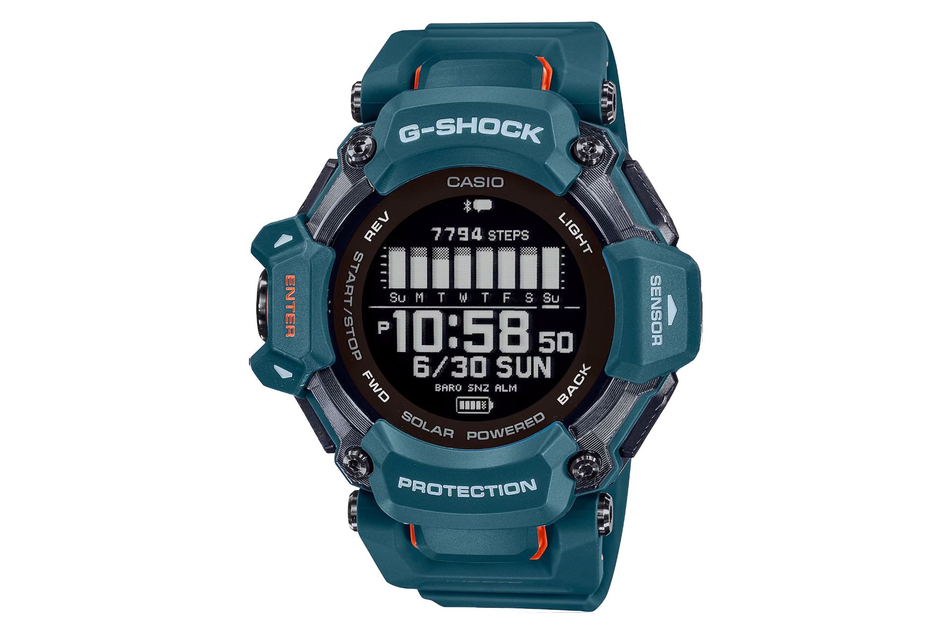 فریم، صفحه و لوگوی ساعت مچی مردانه کاسیو جی شاک GBD-H2000-2