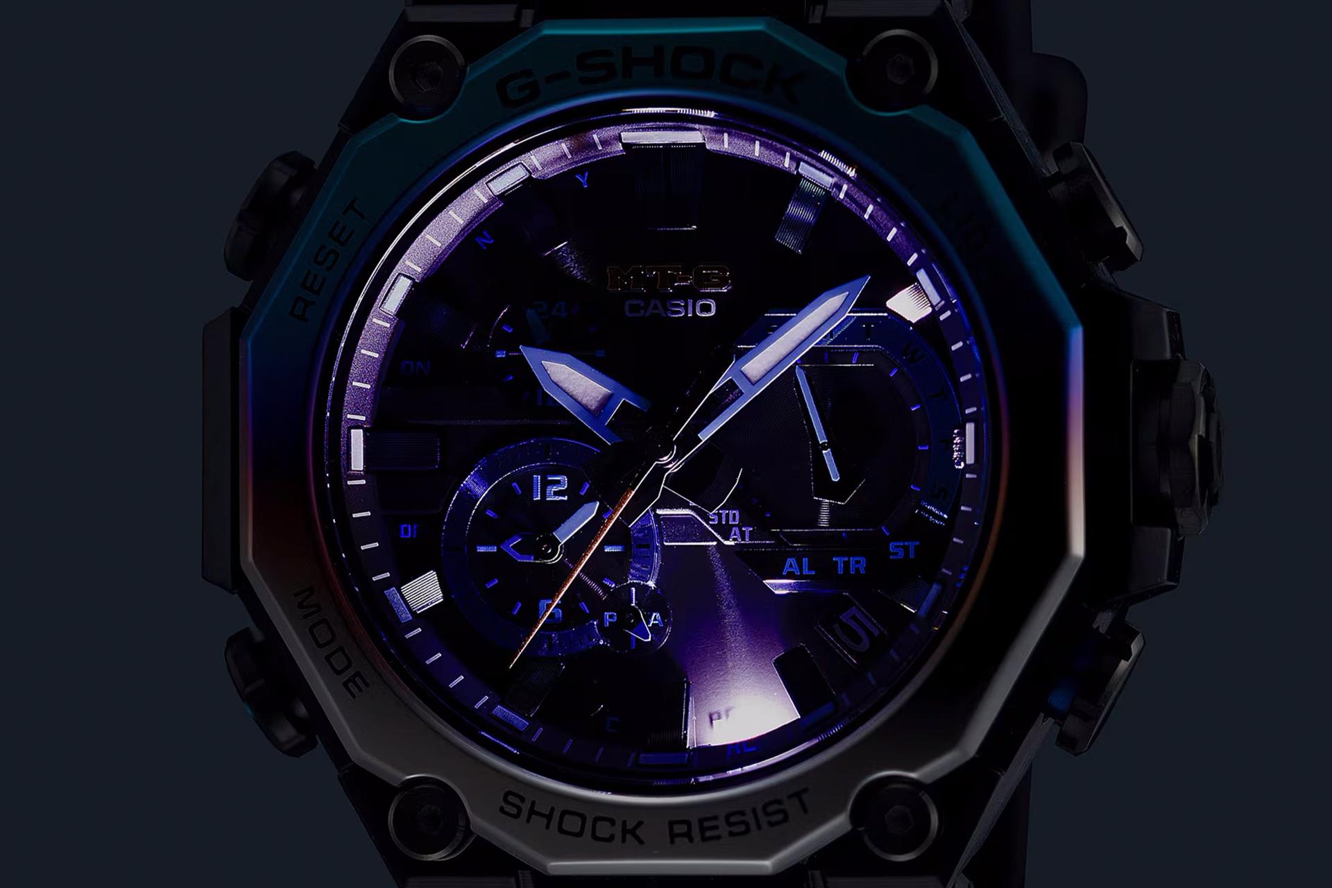 نور شب ساعت مچی مردانه کاسیو جی شاک MTG-B2000YST-1A