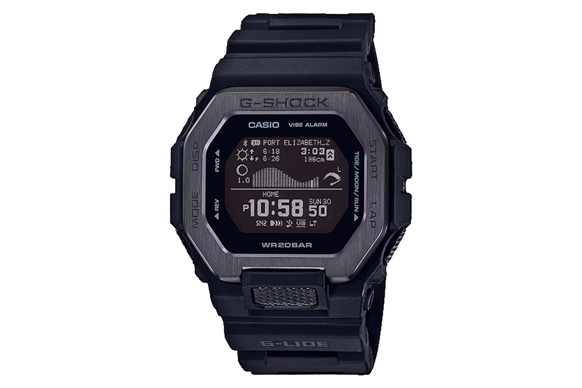 فریم، صفحه و لوگوی ساعت مچی مردانه کاسیو جی شاک GBX-100NS-1