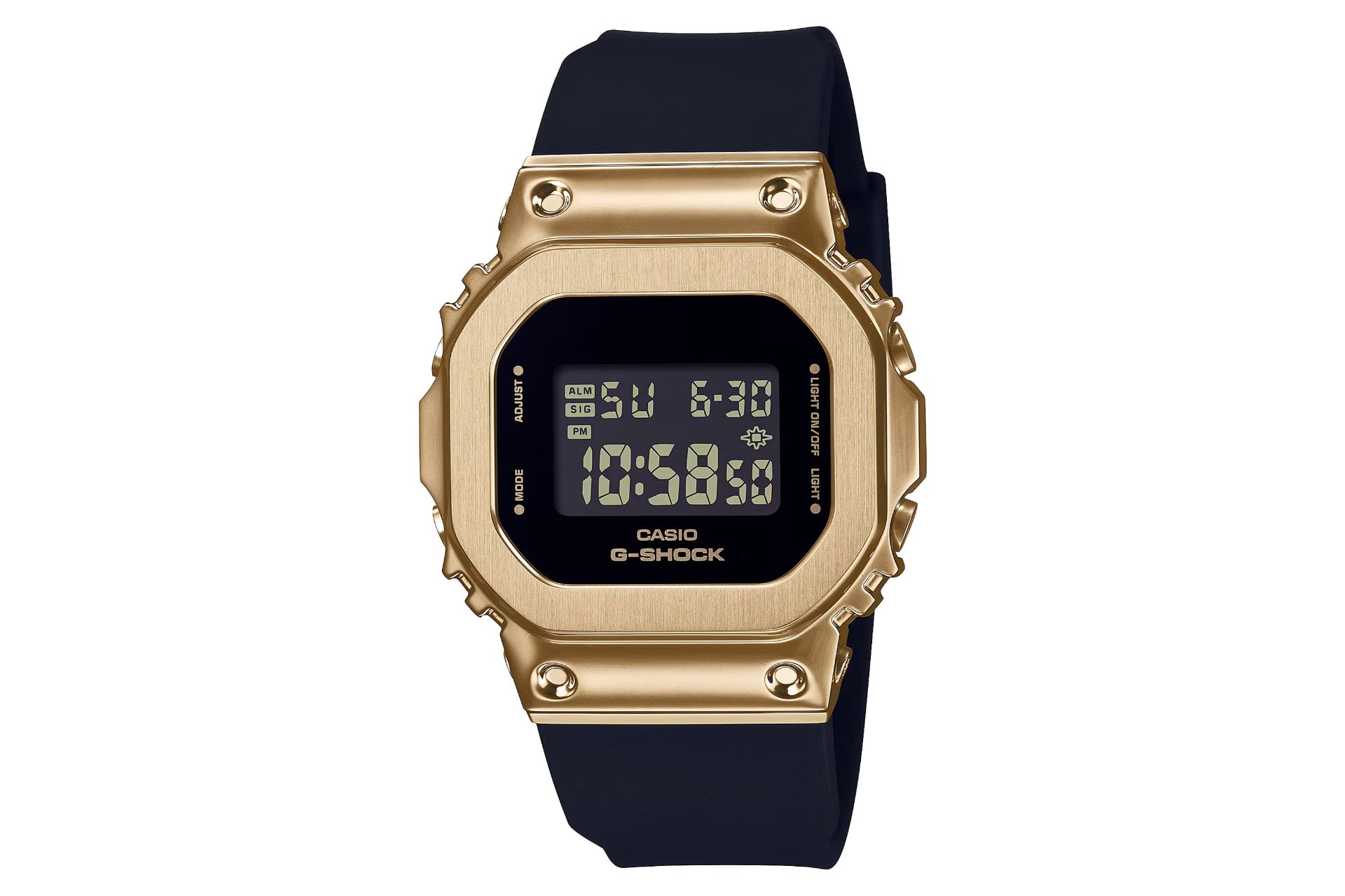 فریم، صفحه و لوگوی ساعت مچی زنانه کاسیو جی شاک GM-S5600GB-1