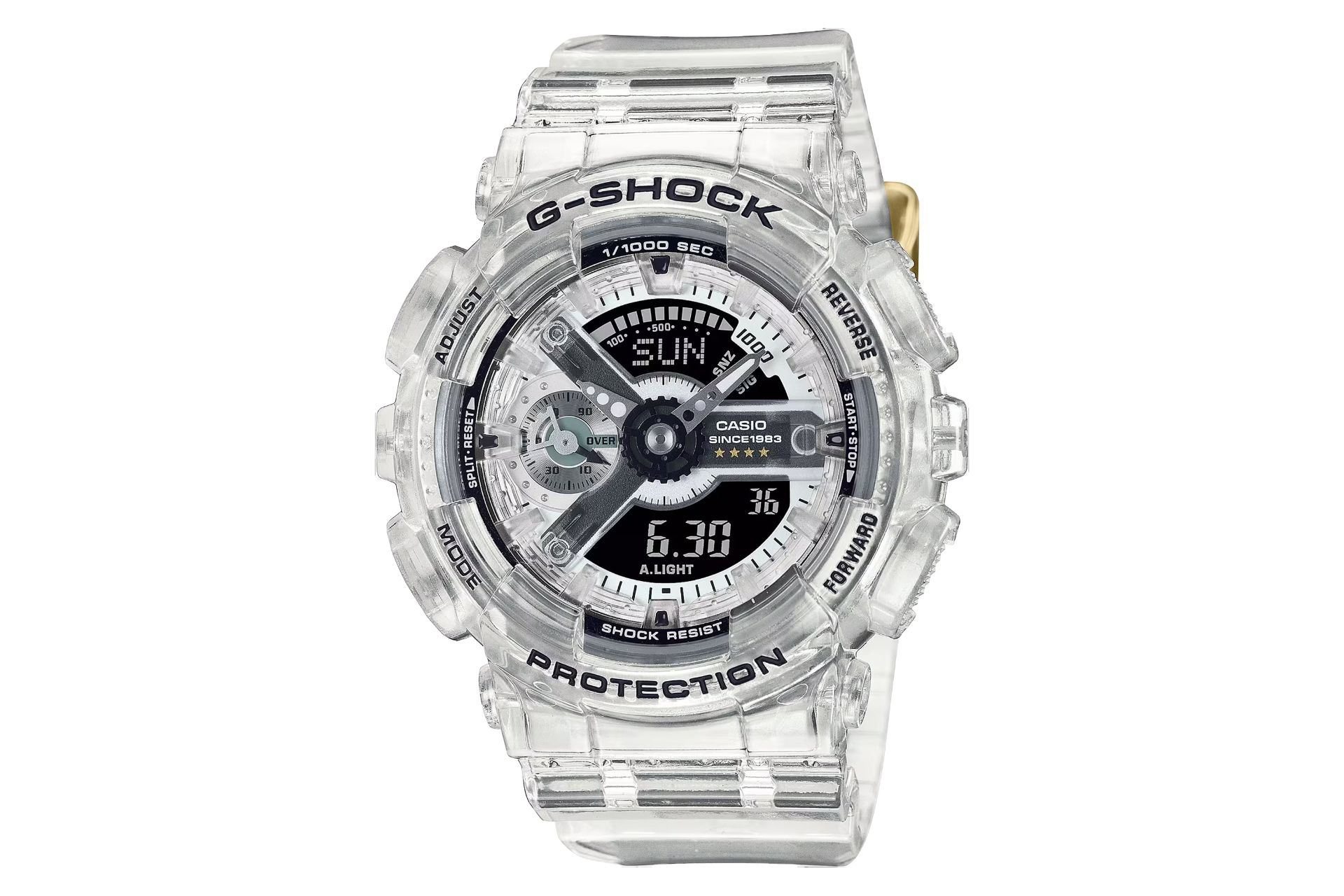 فریم، صفحه و لوگوی ساعت مچی زنانه کاسیو جی شاک GMA-S114RX-7A