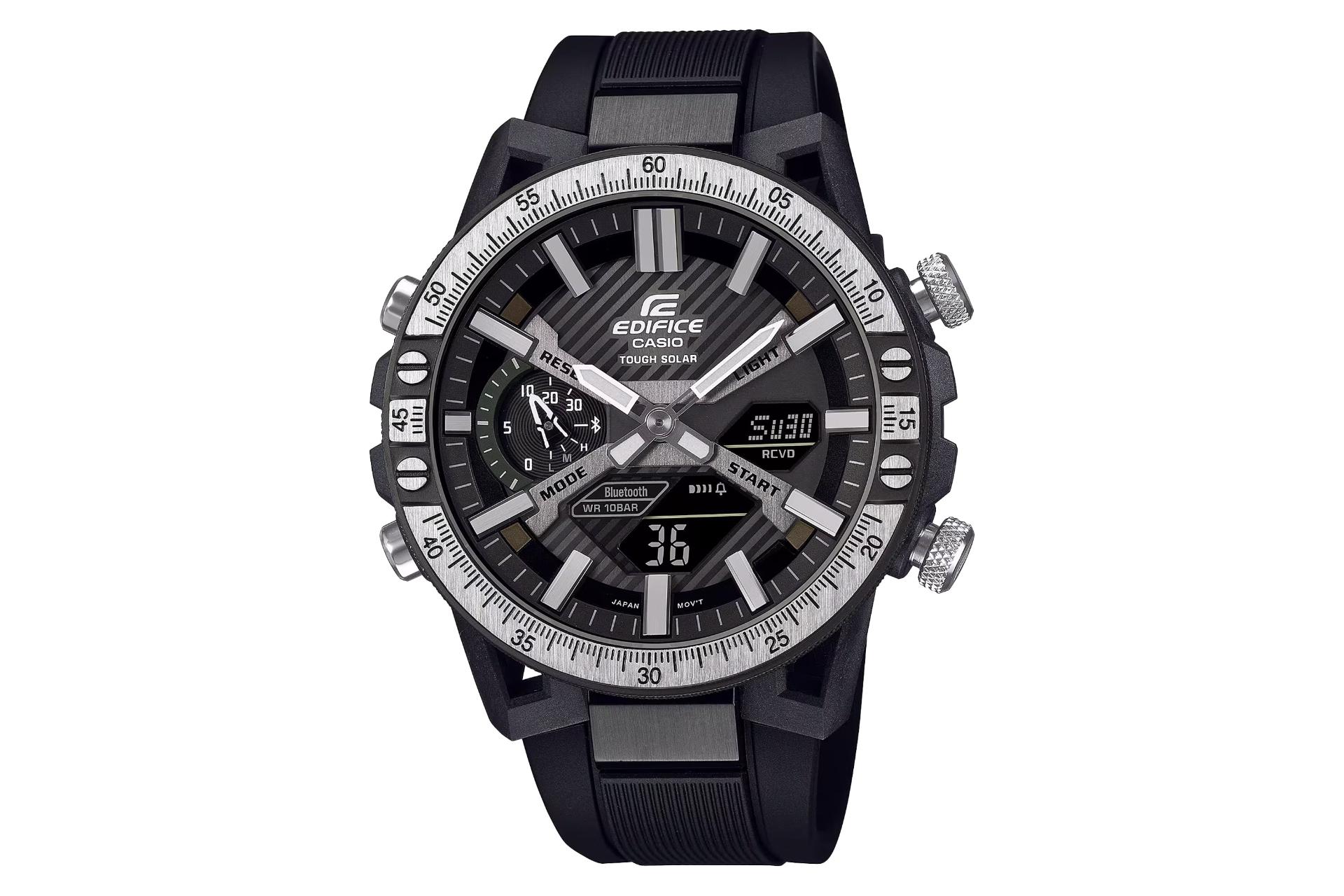 فریم، لوگو و صفحه ساعت مچی مردانه کاسیو Edifice ECB-2000TP-1A