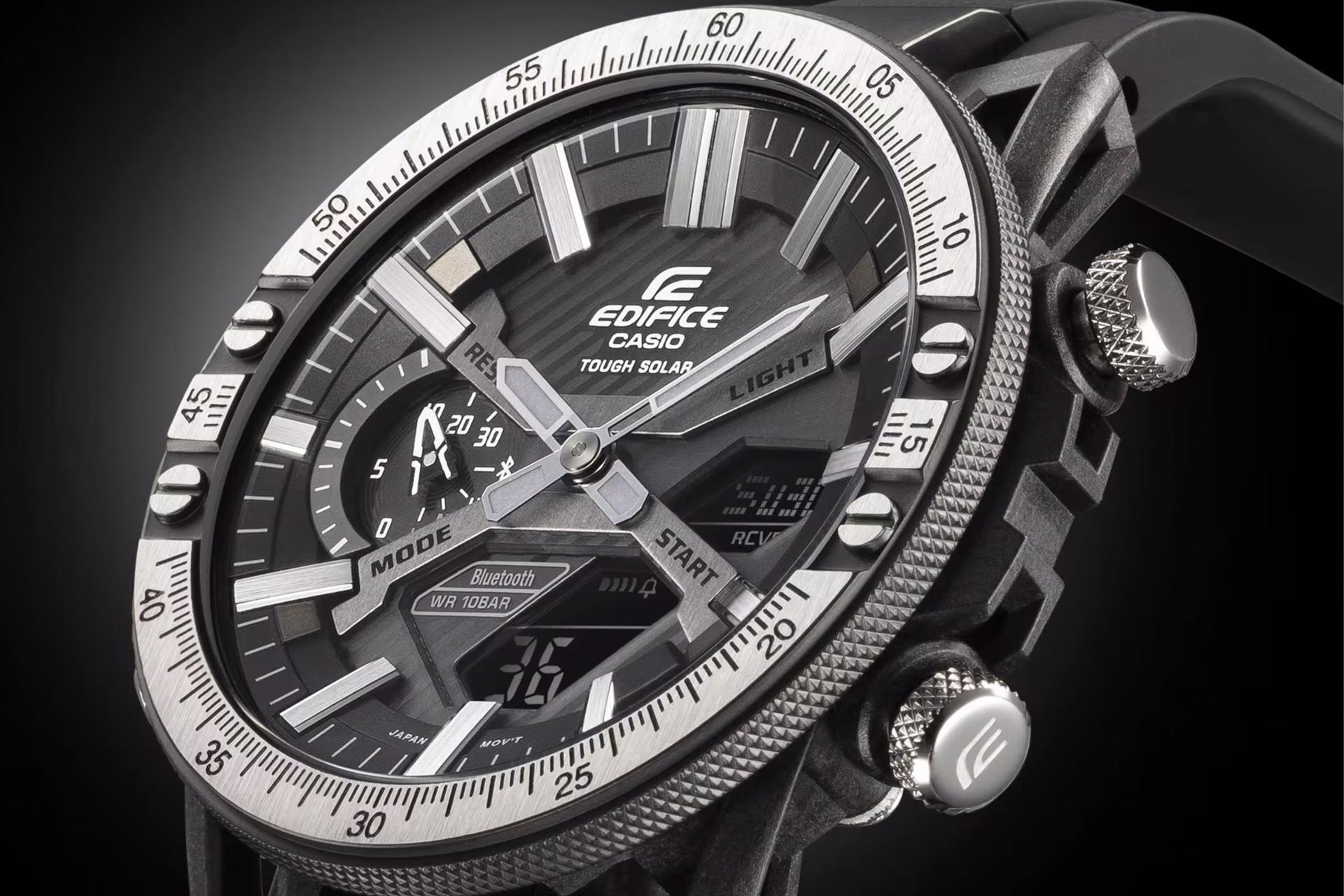 لبه سمت راست ساعت مچی مردانه کاسیو Edifice ECB-2000TP-1A