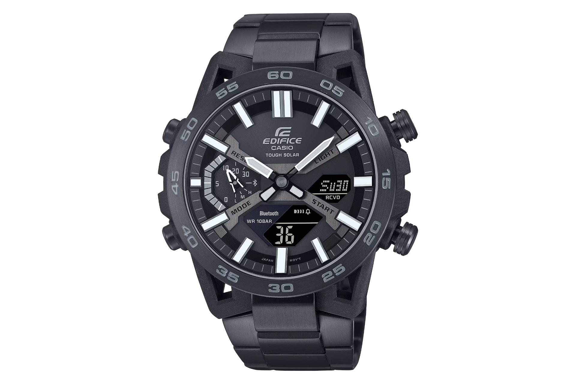 فریم، صفحه و لوگوی ساعت مچی مردانه کاسیو Edifice ECB-2000DC-1B
