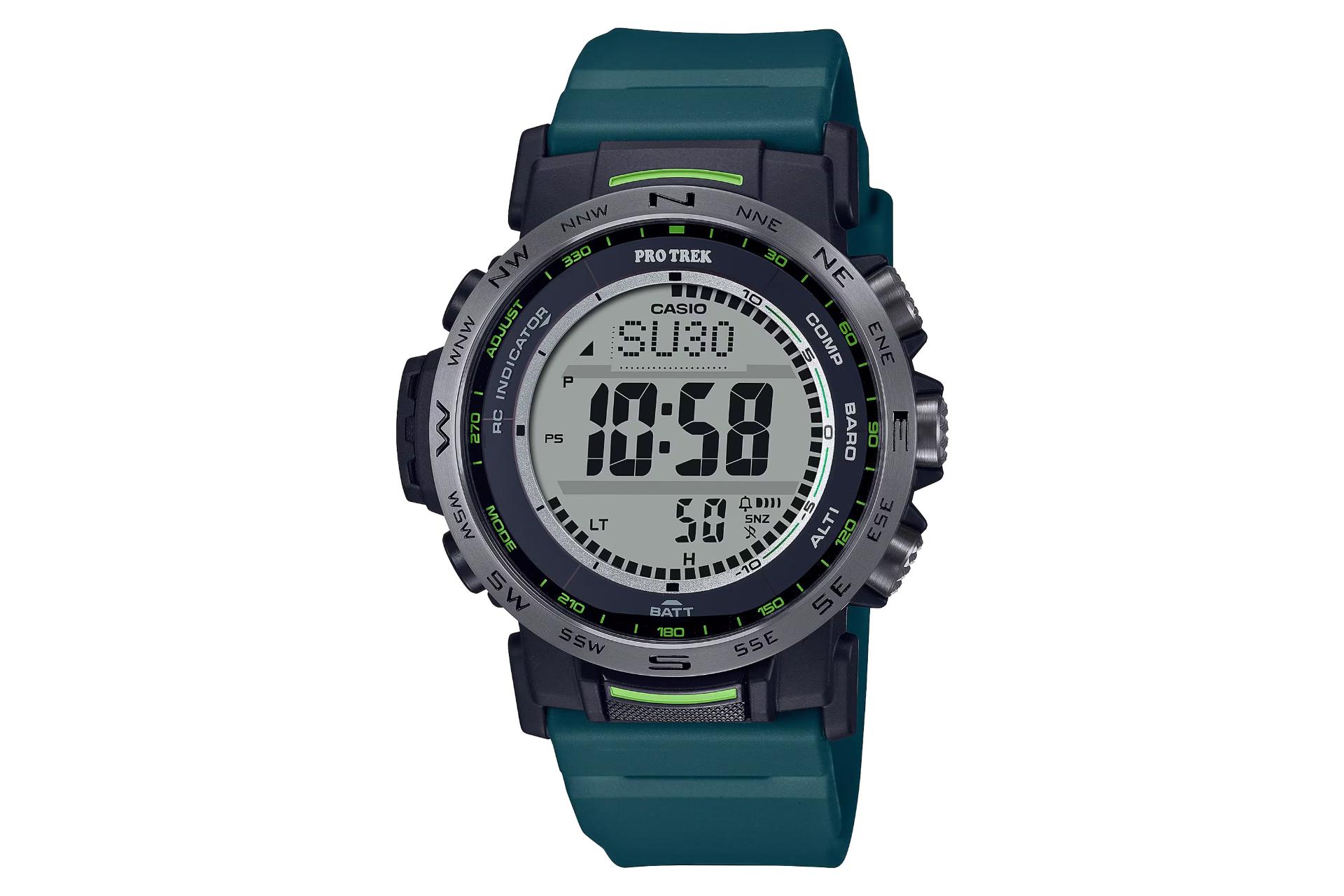 فریم، صفحه و لوگوی ساعت مچی مردانه کاسیو PRO TREK PRW-35Y-3