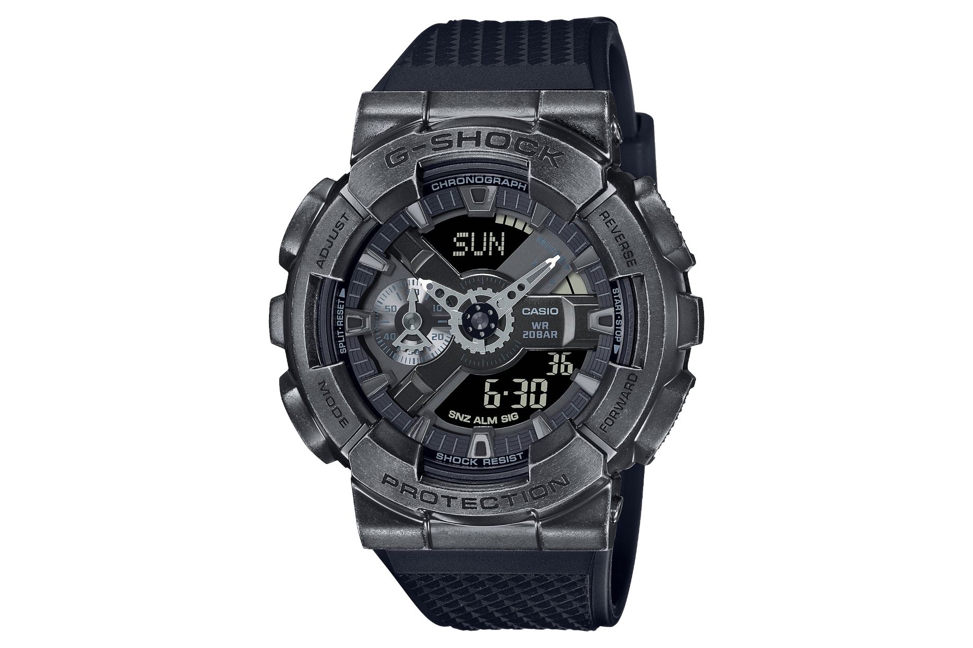 فریم، صفحه و لوگوی ساعت مچی مردانه کاسیو جی شاک GM-110VB-1A