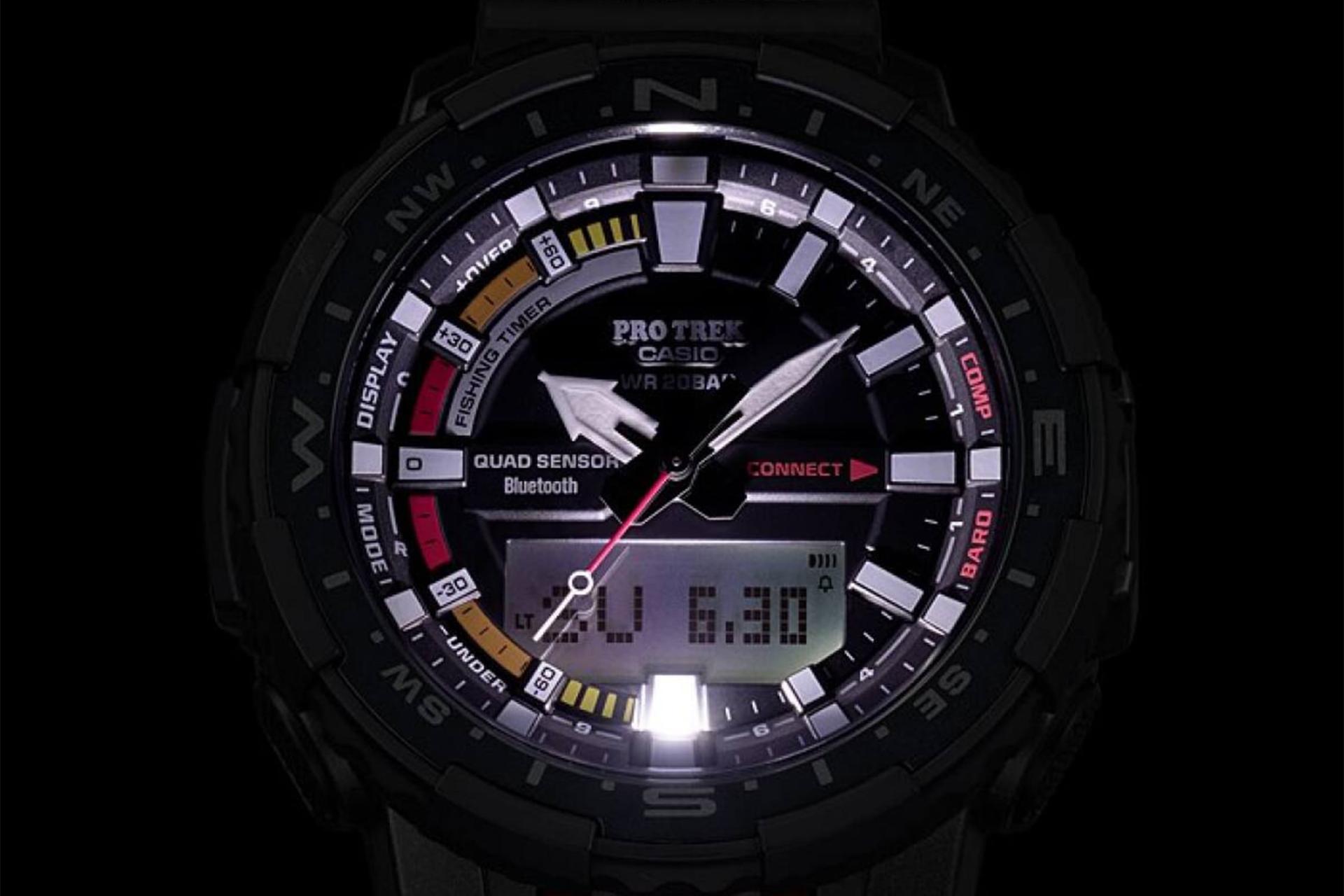 نور شب ساعت مچی مردانه کاسیو PRO TREK PRT-B70-1