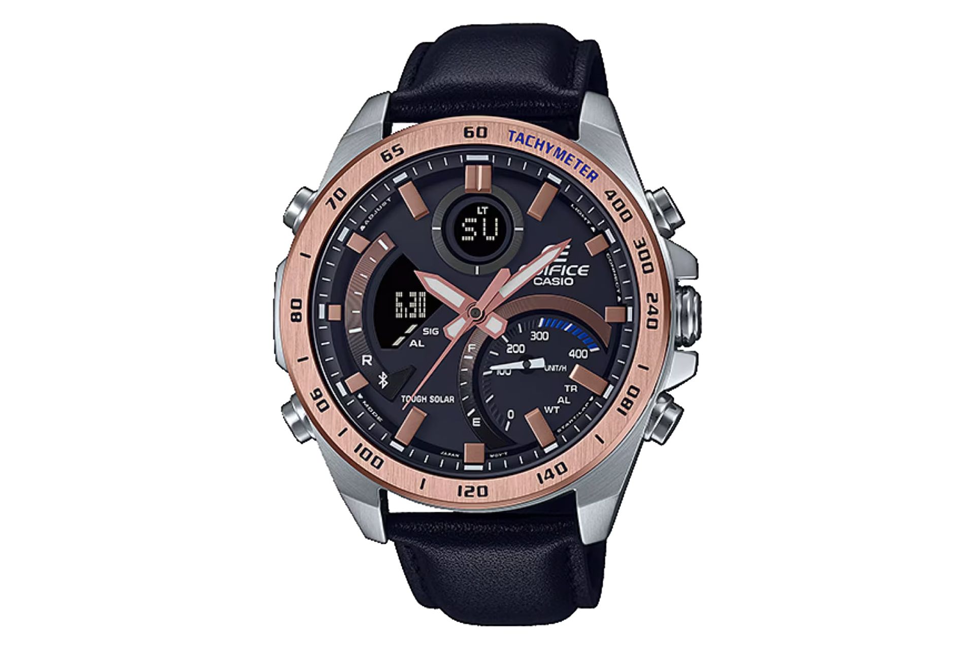 فریم، صفحه و لوگوی ساعت مچی مردانه کاسیو Edifice ECB-900GL-1B