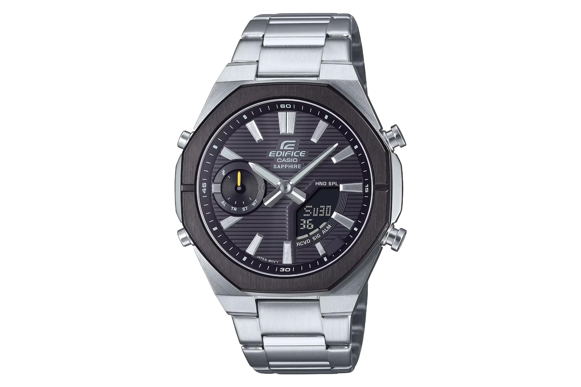 فریم، صفحه و لوگوی ساعت مچی مردانه کاسیو Edifice ECB-S10DB-1A
