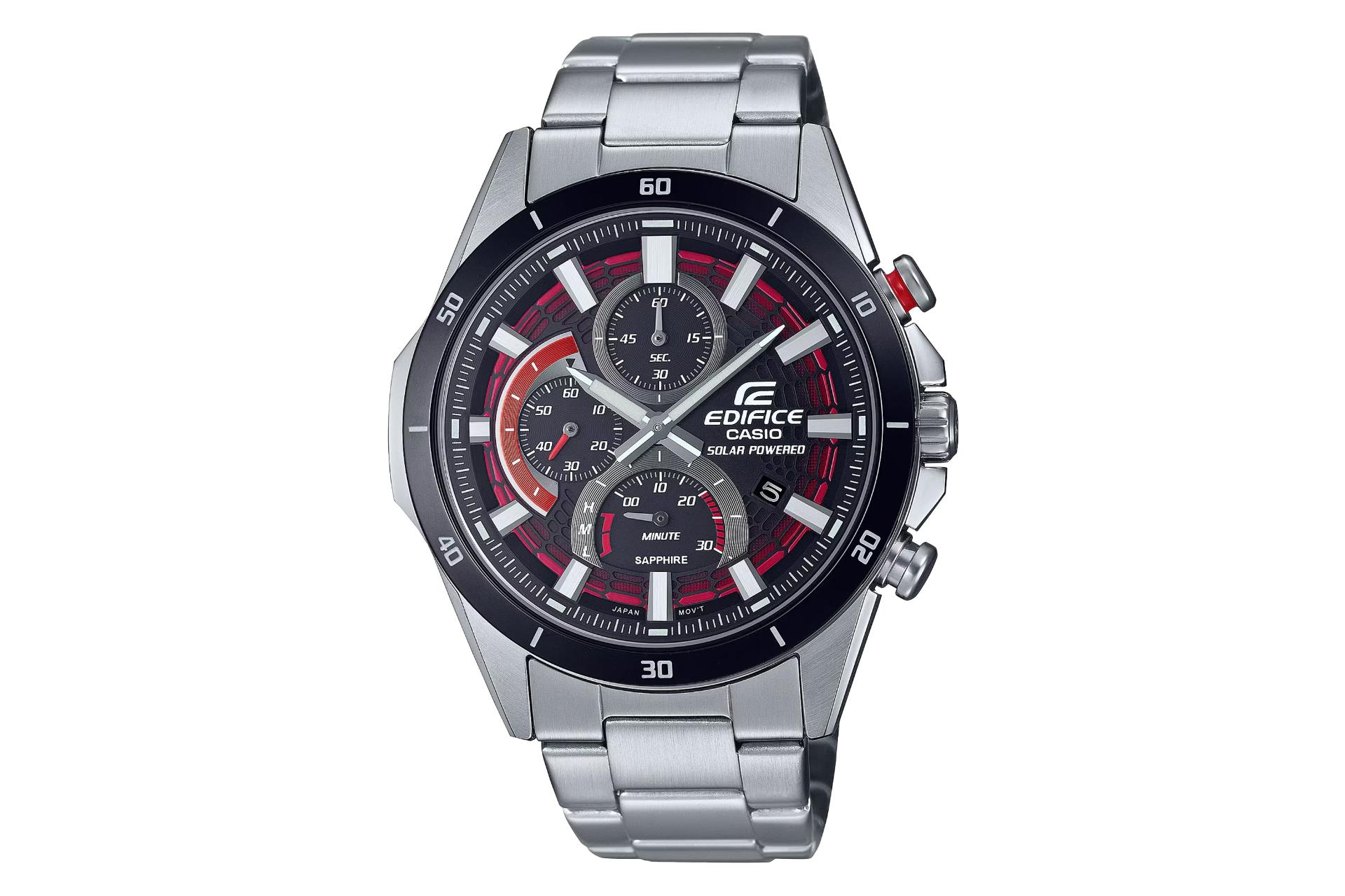 صفحه، لوگوی و فریم ساعت مچی مردانه کاسیو Edifice EFS-S610DB-1AV