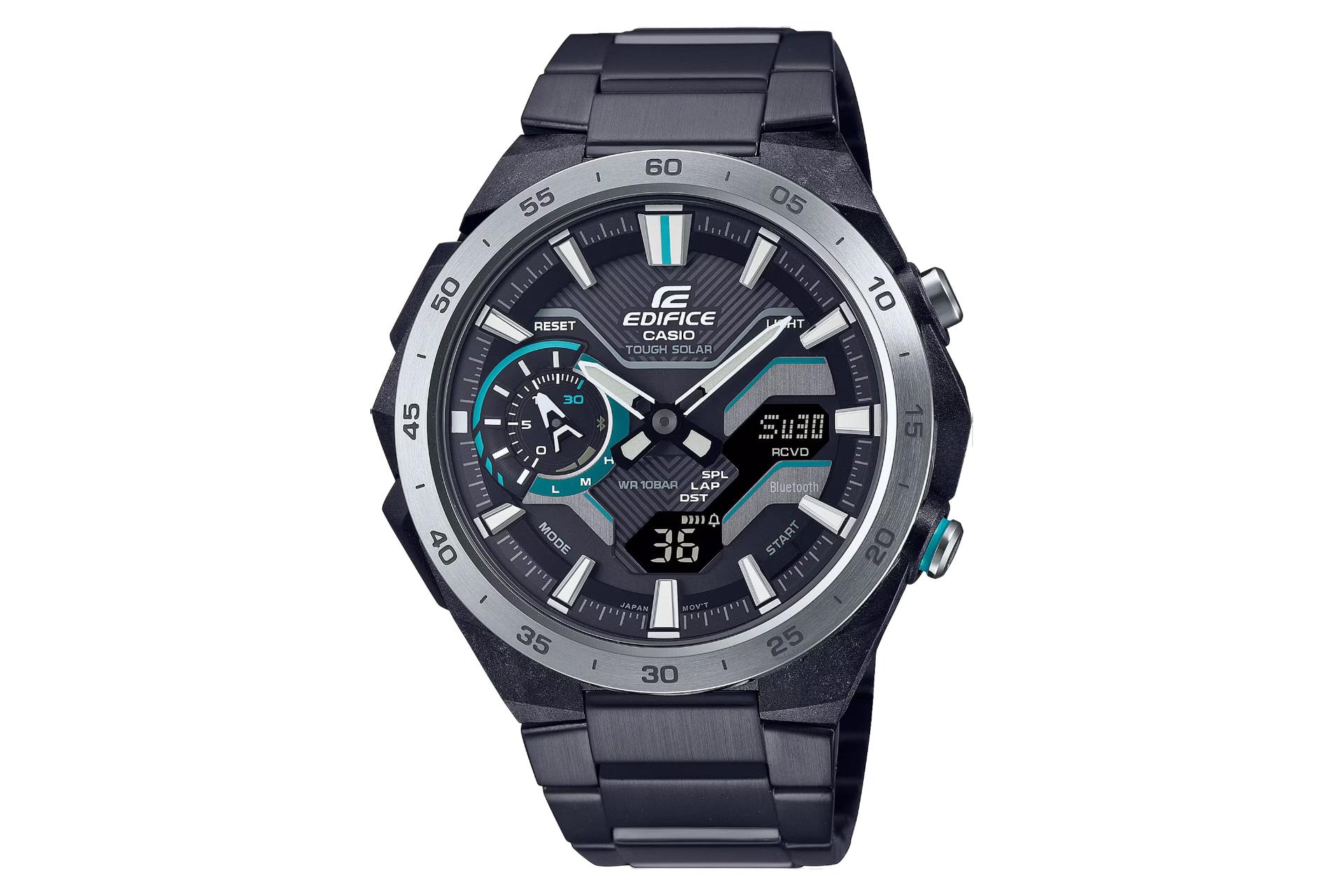 فریم، صفحه و لوگوی ساعت مچی مردانه کاسیو Edifice ECB-2200DD-1A