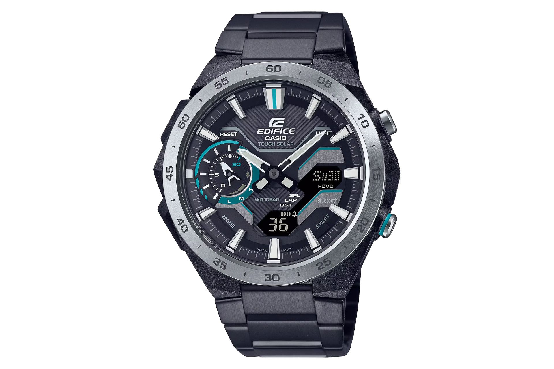 فریم، صفحه و لوگوی ساعت مچی مردانه کاسیو Edifice ECB-2200DD-1A