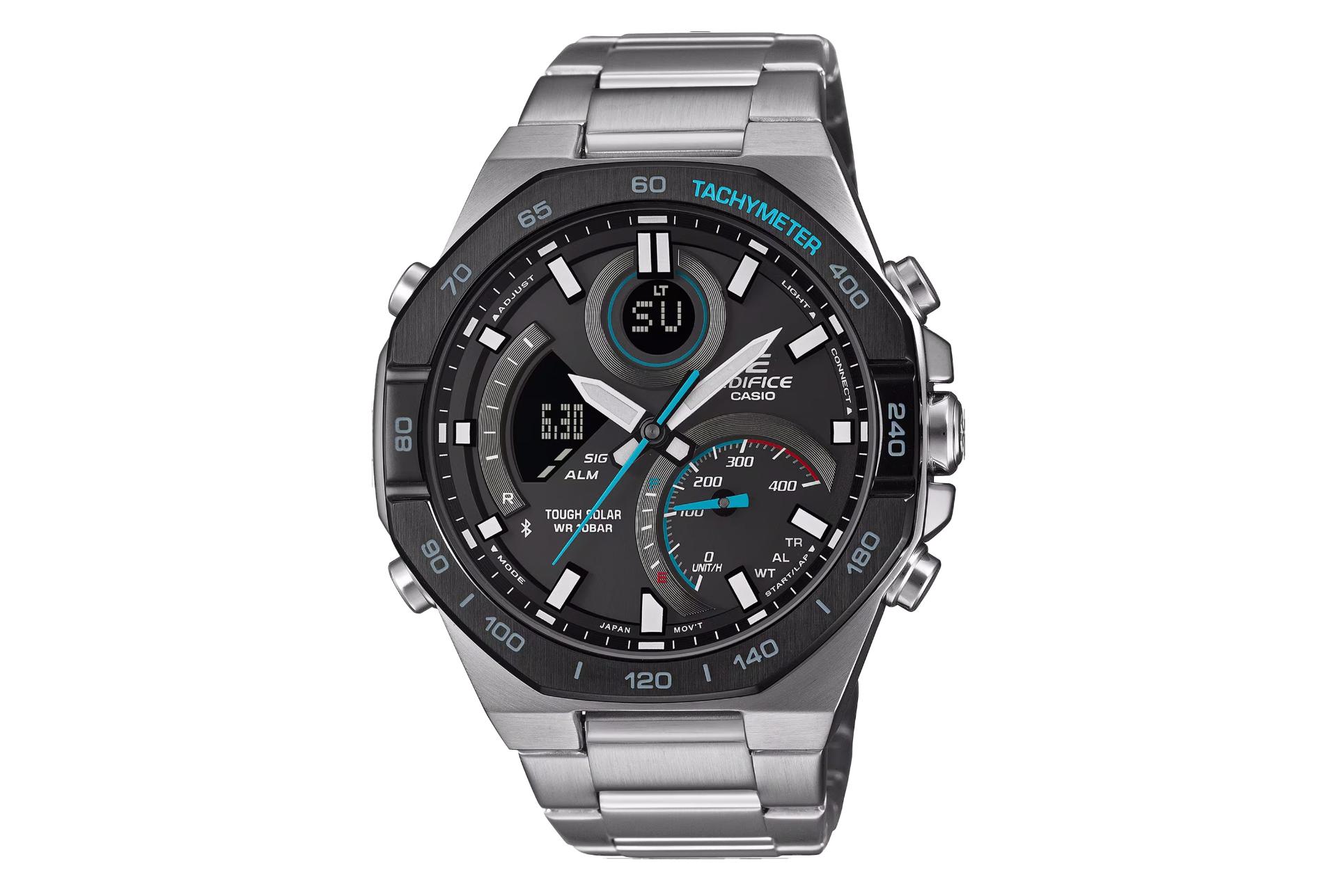 فریم، صفحه و لوگوی ساعت مچی مردانه کاسیو Edifice ECB-950DB-1A