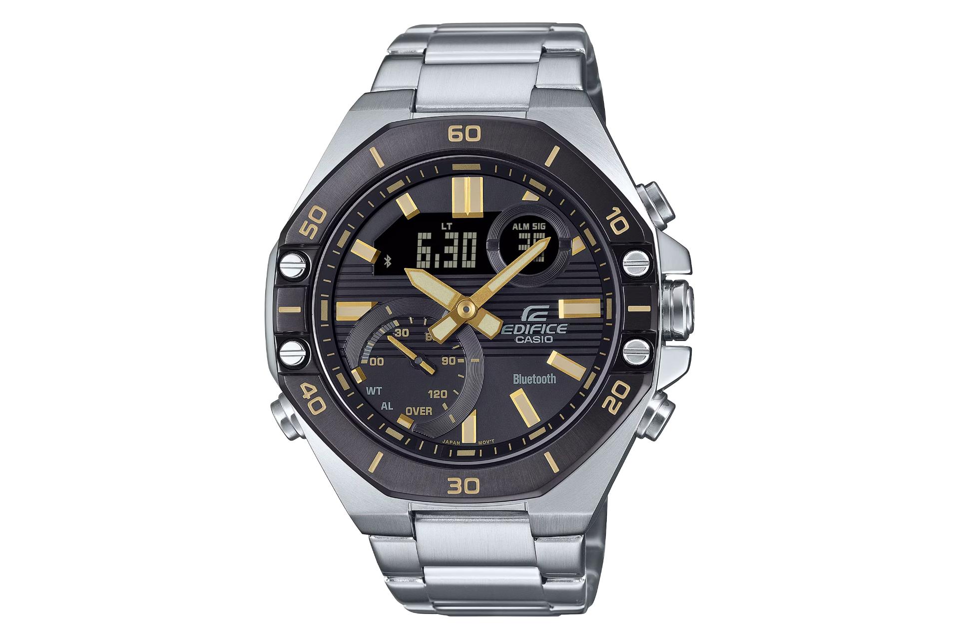 فریم، صفحه و لوگوی ساعت مچی مردانه کاسیو Edifice ECB-10DB-1A9