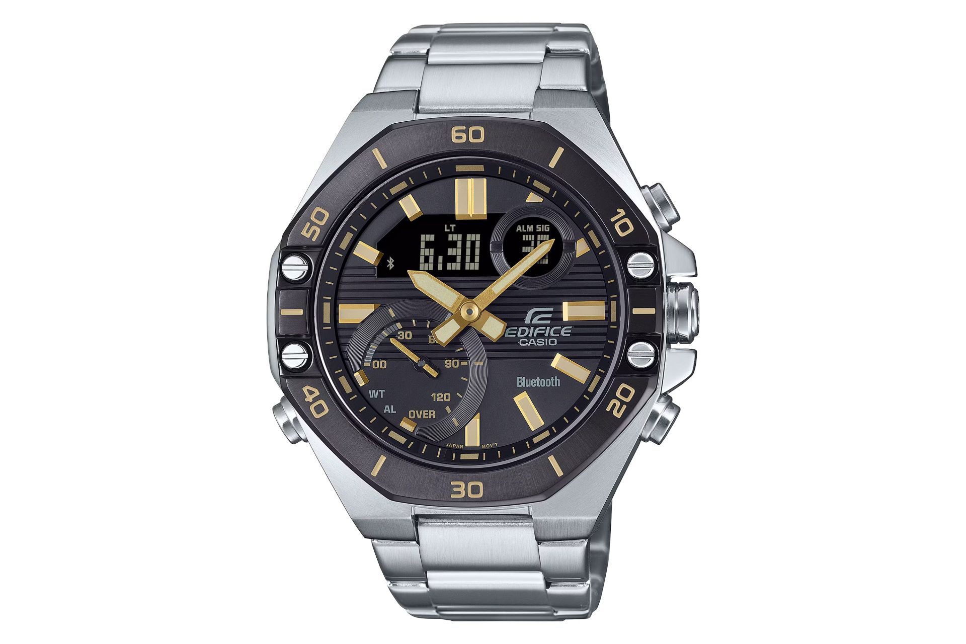 فریم، صفحه و لوگوی ساعت مچی مردانه کاسیو Edifice ECB-10DB-1A9