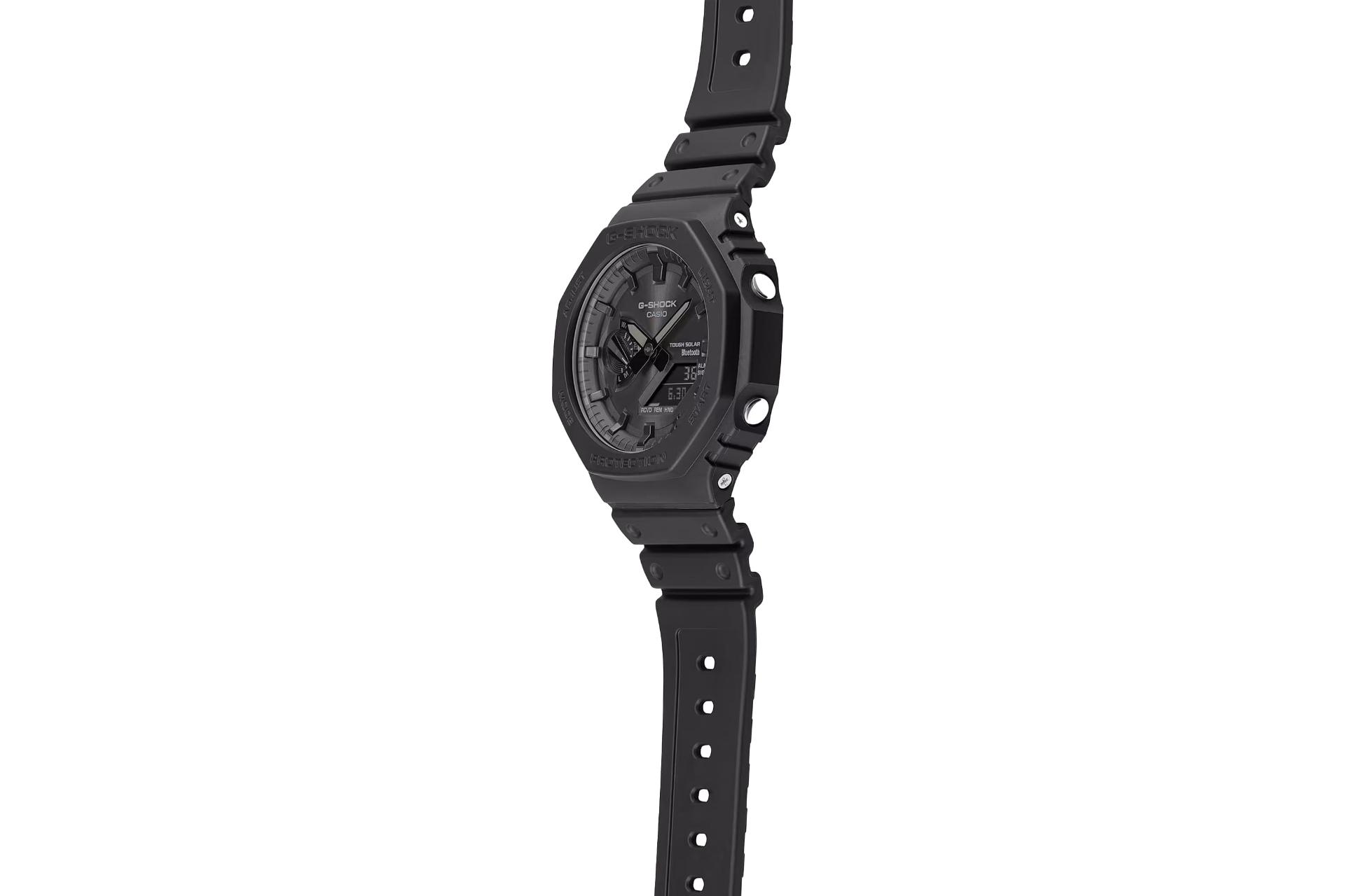 بند و لبه‌ی سمت راست ساعت مچی مردانه کاسیو جی شاک GA-B2100-1A1