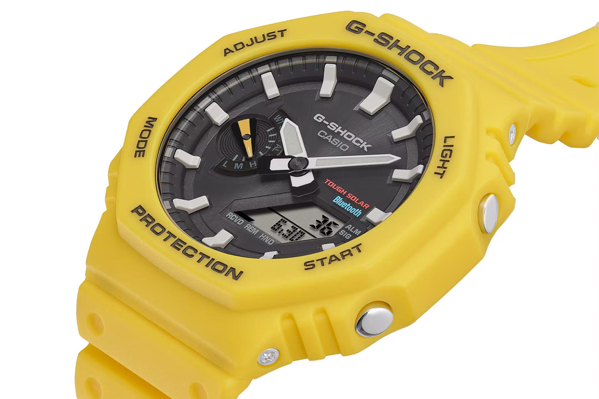 دکمه‌های لبه سمت راست ساعت مچی مردانه کاسیو جی شاک GA-B2100C-9A