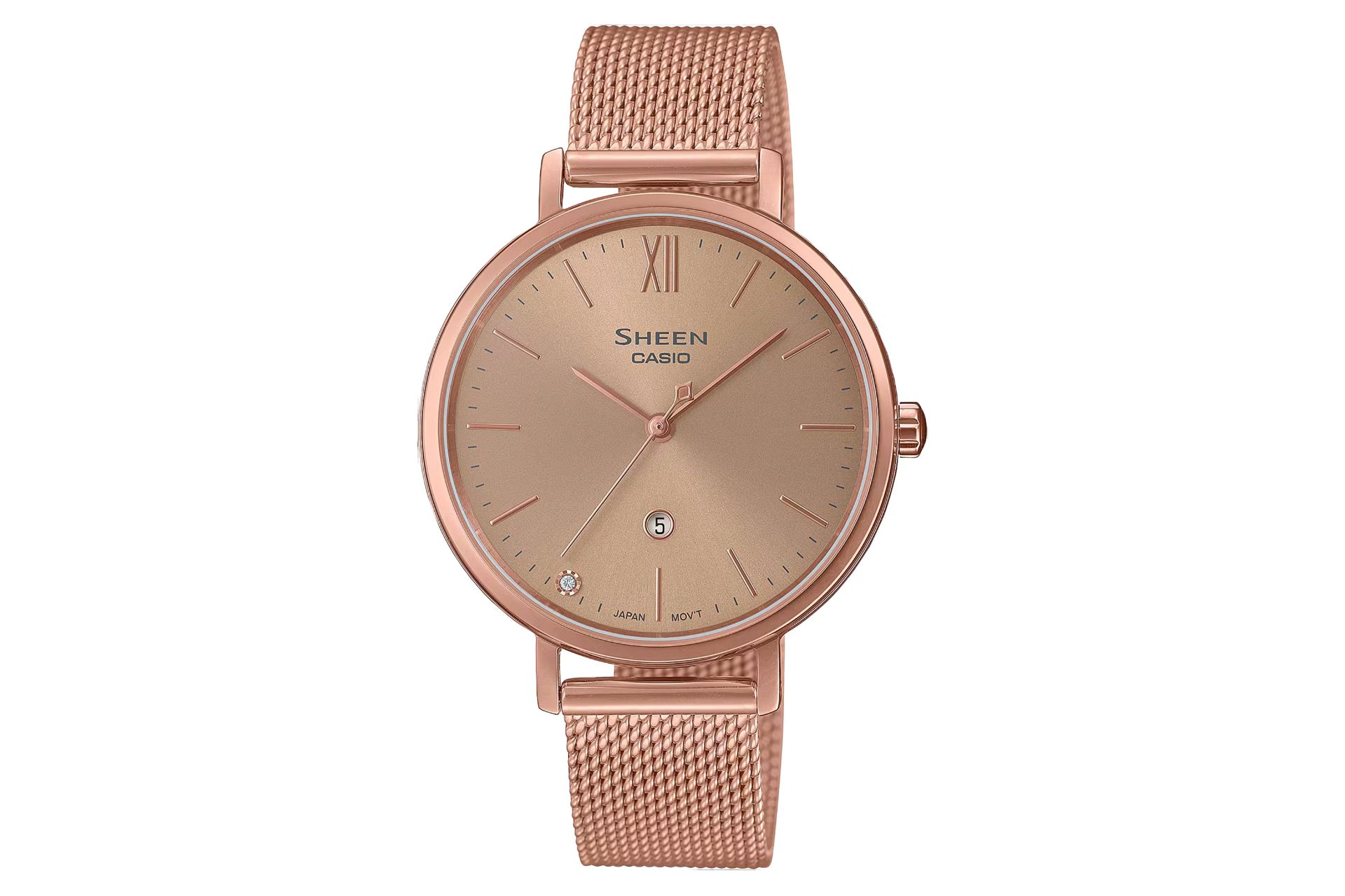 فریم، صفحه و بند ساعت مچی زنانه کاسیو SHEEN SHE-4539PM-5A