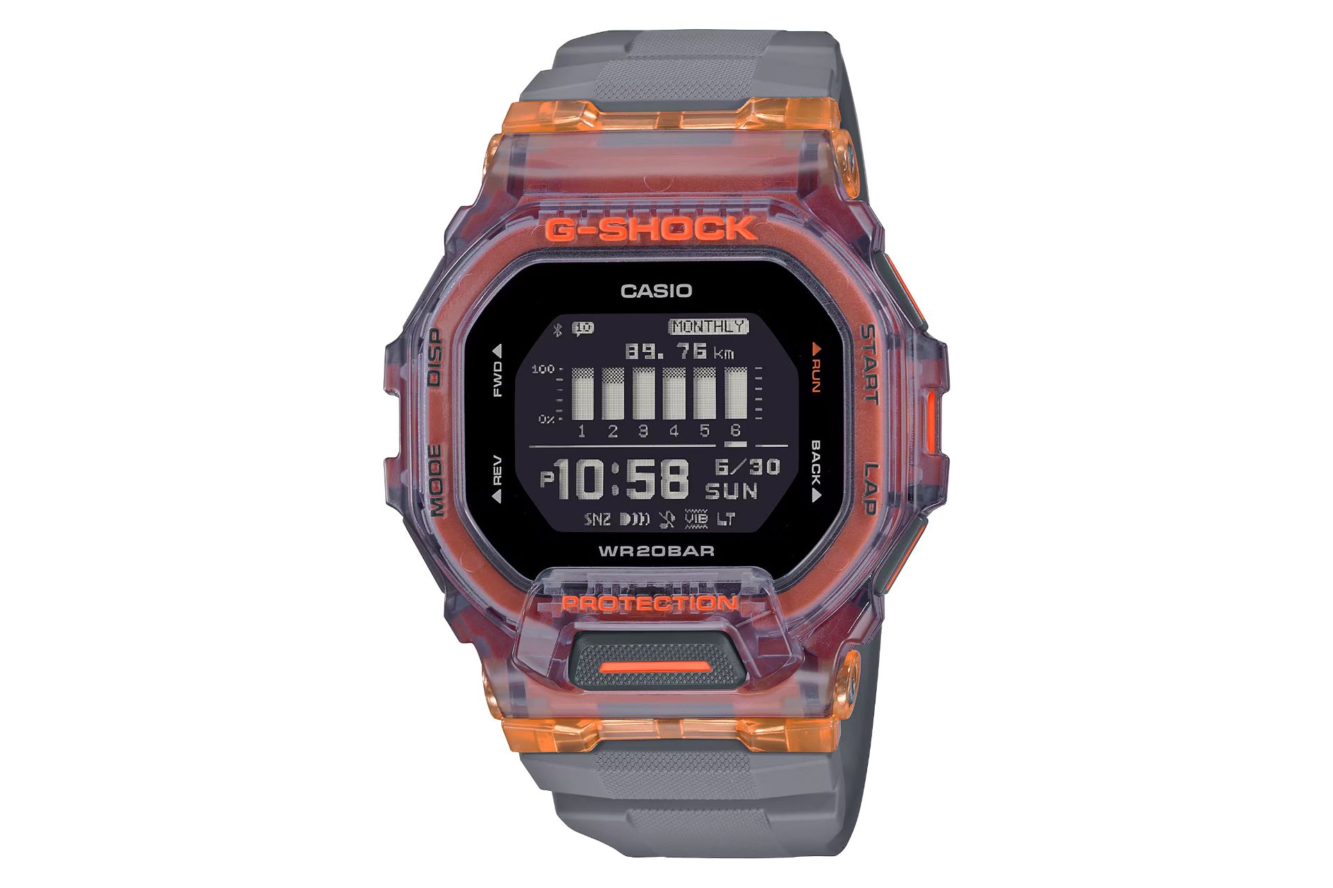 فریم، بند و صفحه ساعت مچی مردانه کاسیو جی شاک GBD-200SM-1A5