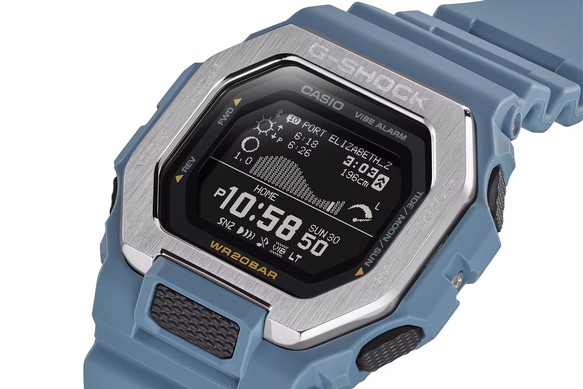 دکمه‌های لبه سمت راست ساعت مچی مردانه کاسیو جی شاک GBX-100-2A