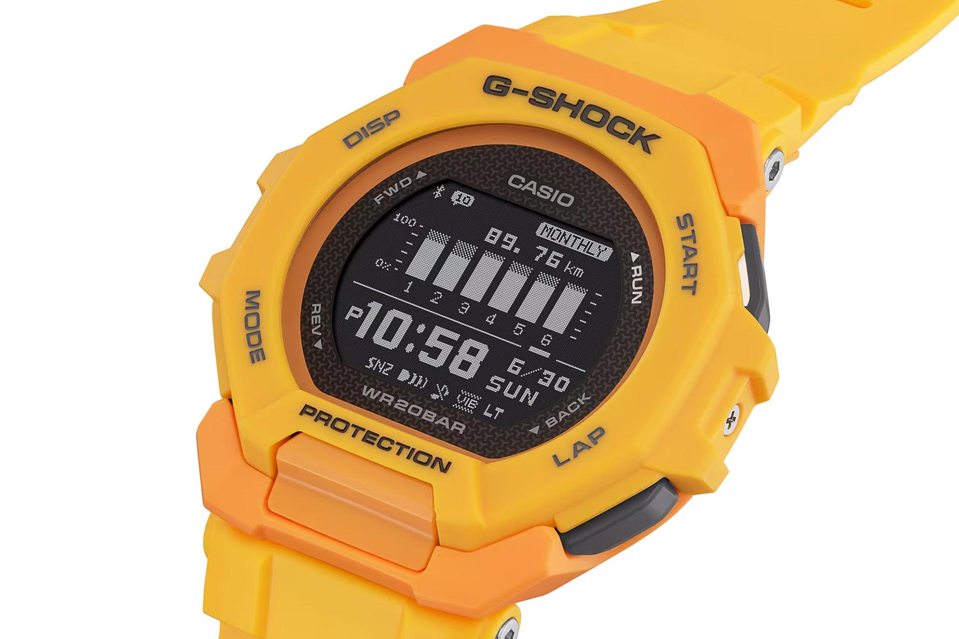 دکمه‌های لبه سمت راست ساعت مچی مردانه کاسیو جی شاک GBD-300-9