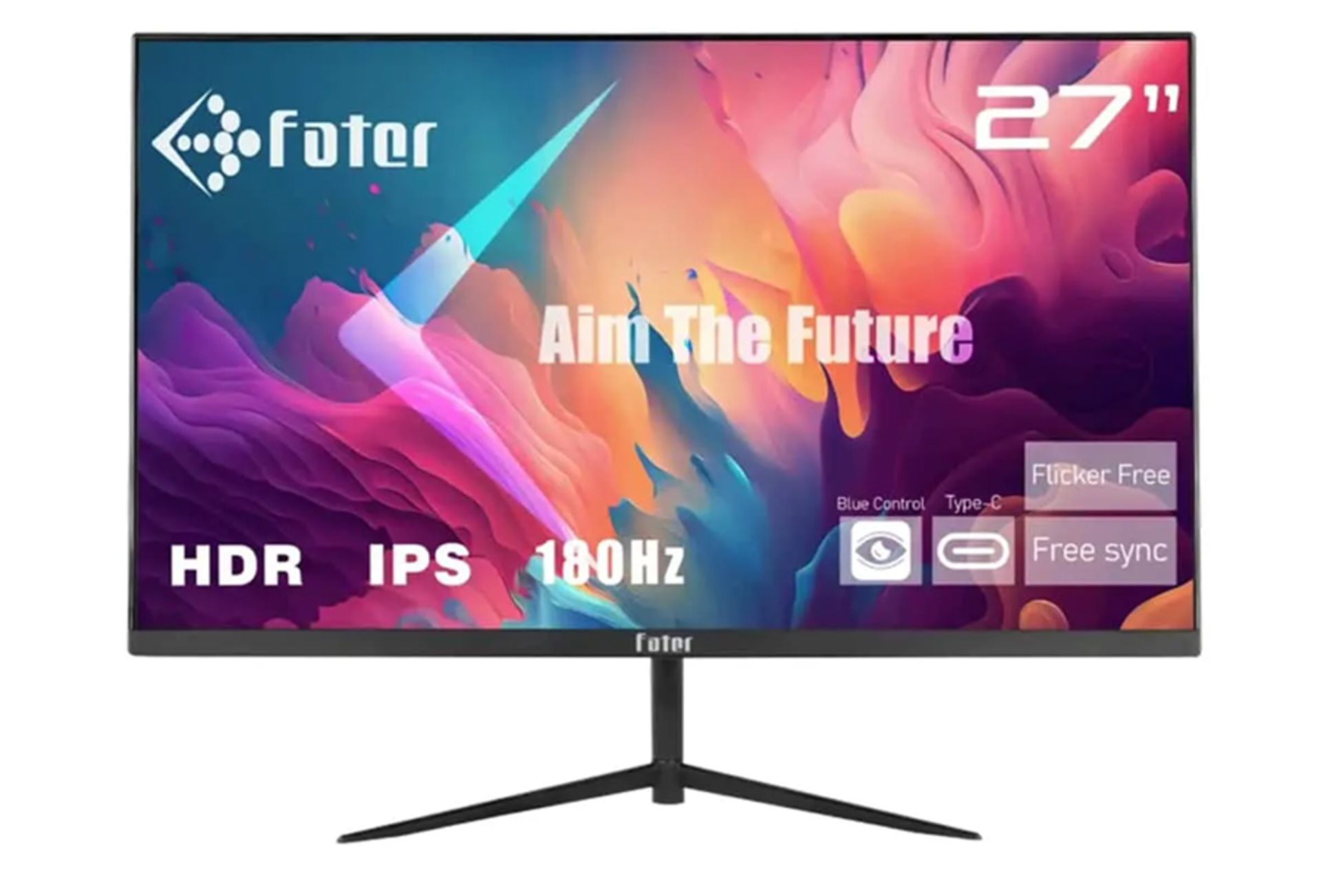 مانیتور فاطر 27 اینچ مدل F27-180B1 نمای روبرو