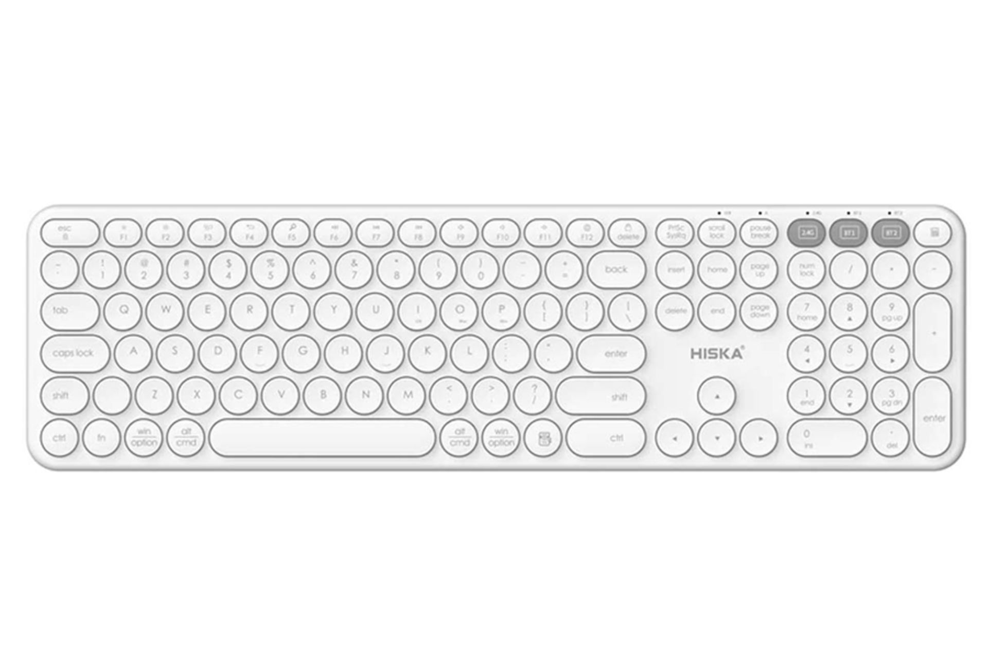 کیبورد هیسکا HX-KE250 نمای بالا