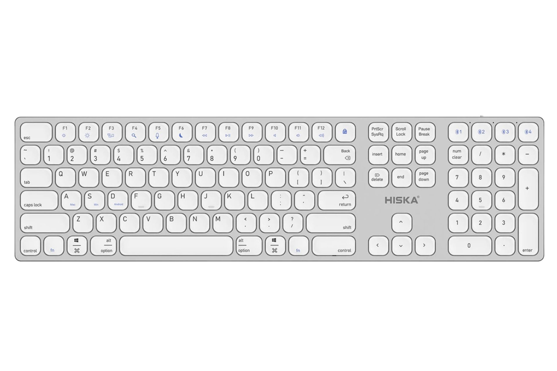 کیبورد هیسکا HX-KE245 رنگ سفید