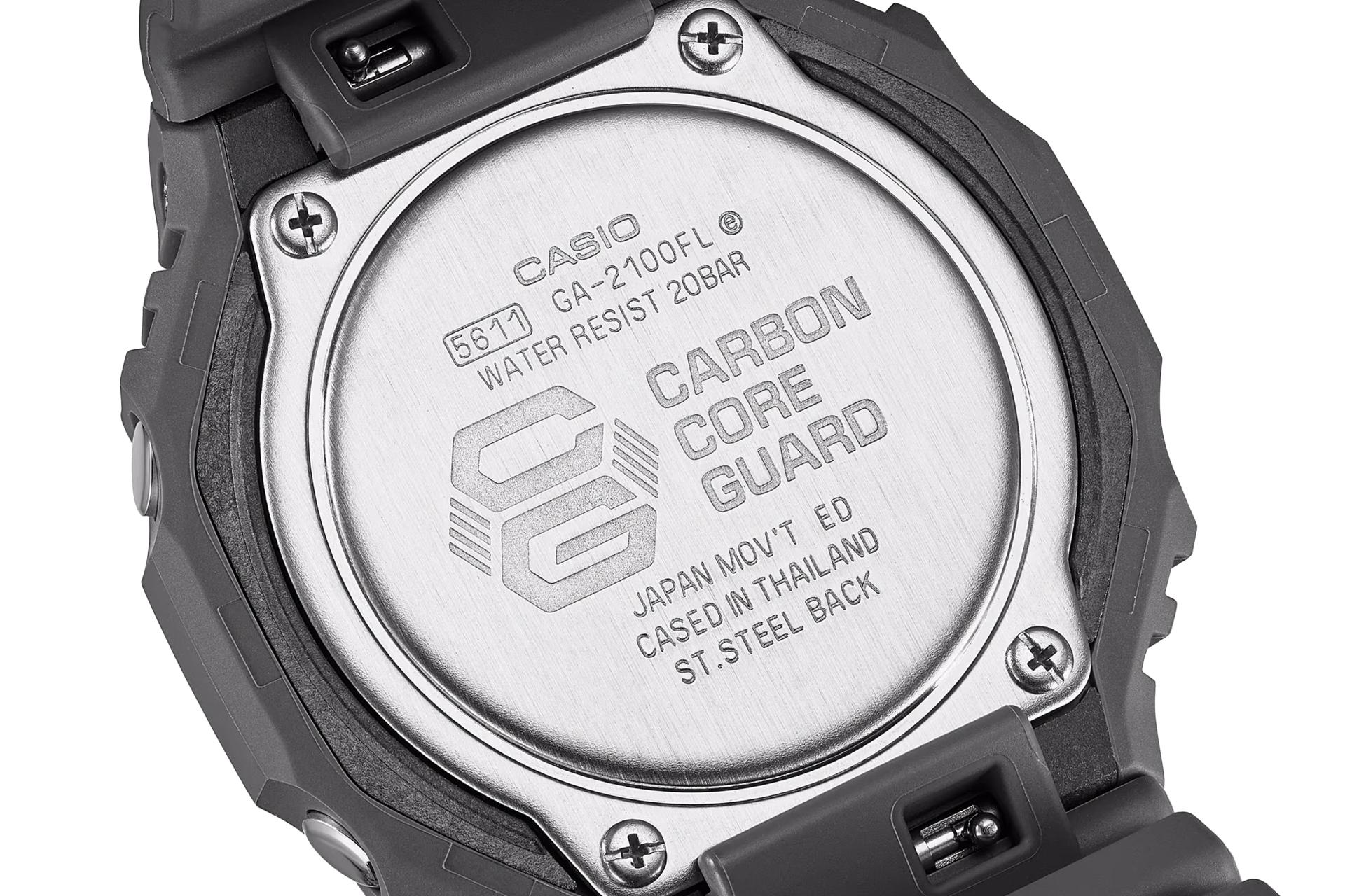 پنل پشت ساعت مچی مردانه کاسیو جی شاک GA-2100FL-8A