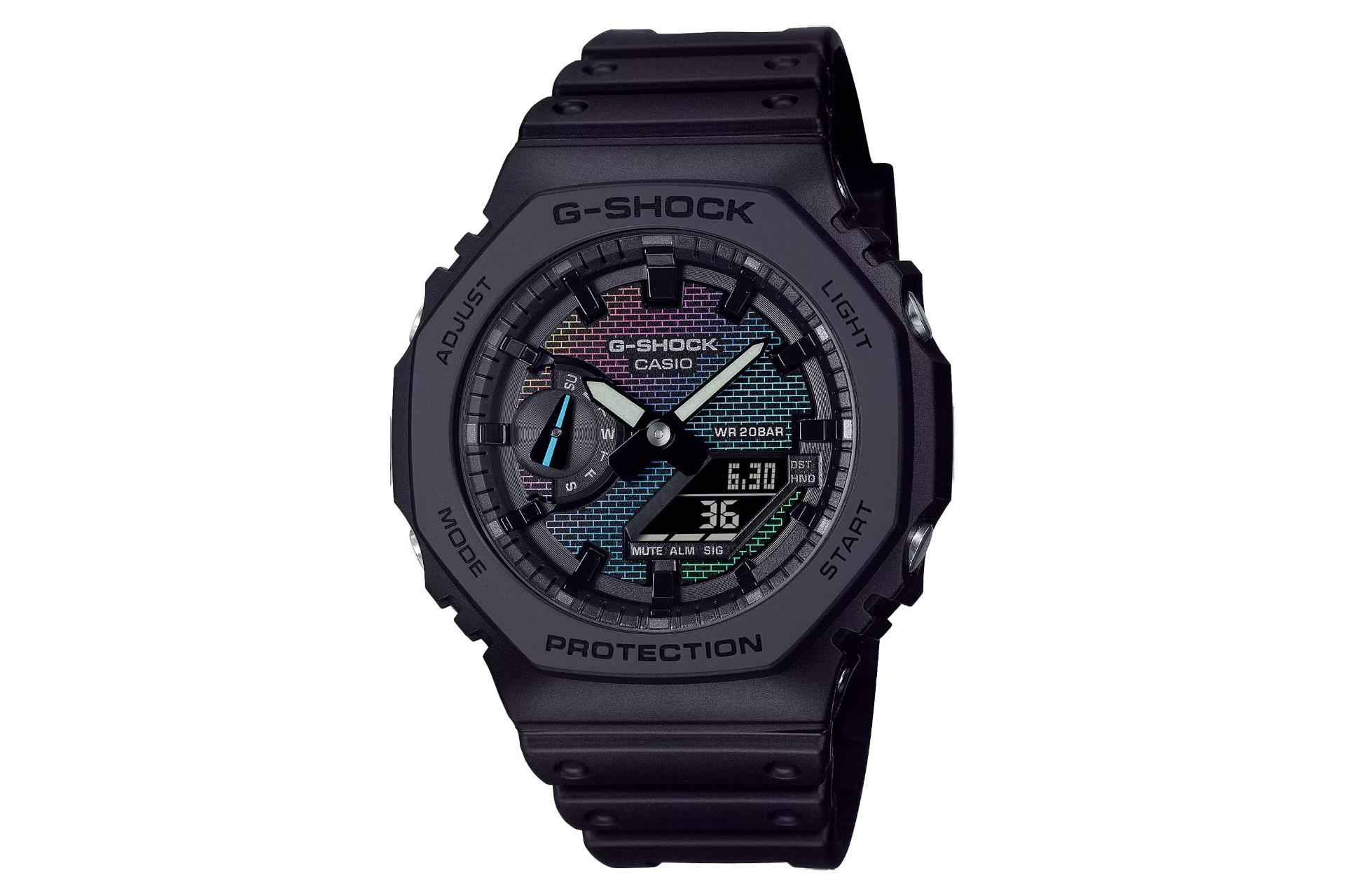فریم و صفحه ساعت مچی مردانه کاسیو جی شاک GA-2100RW-1A