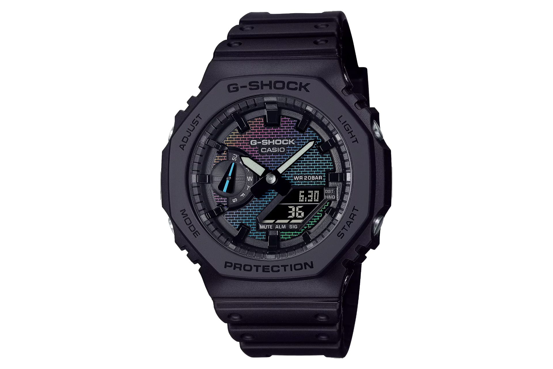 فریم و صفحه ساعت مچی مردانه کاسیو جی شاک GA-2100RW-1A