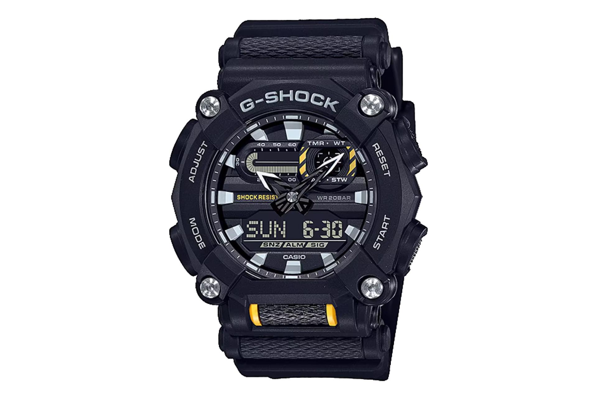 فریم و صفحه ساعت مچی مردانه کاسیو جی شاک GA-900-1A