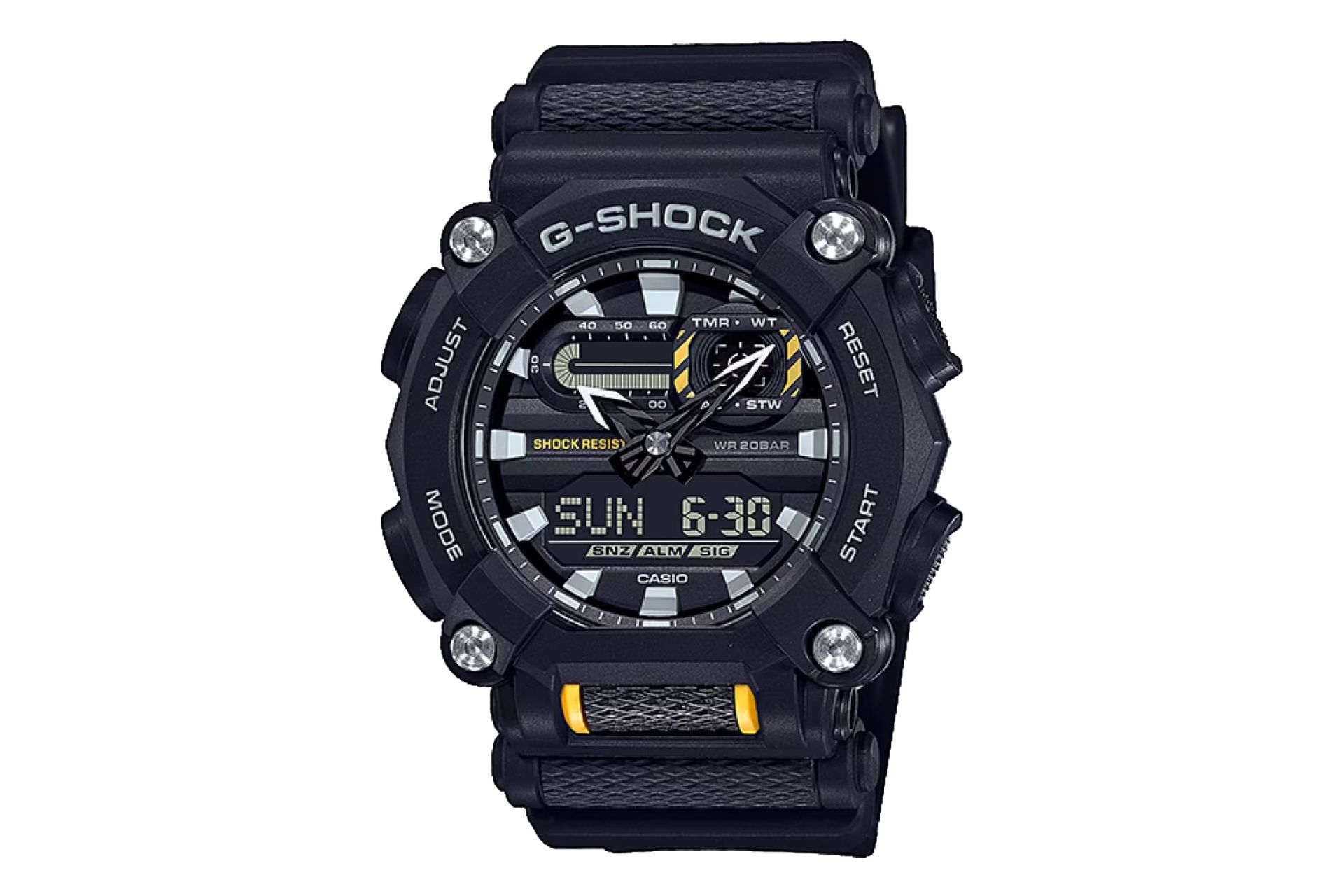 فریم و صفحه ساعت مچی مردانه کاسیو جی شاک GA-900-1A