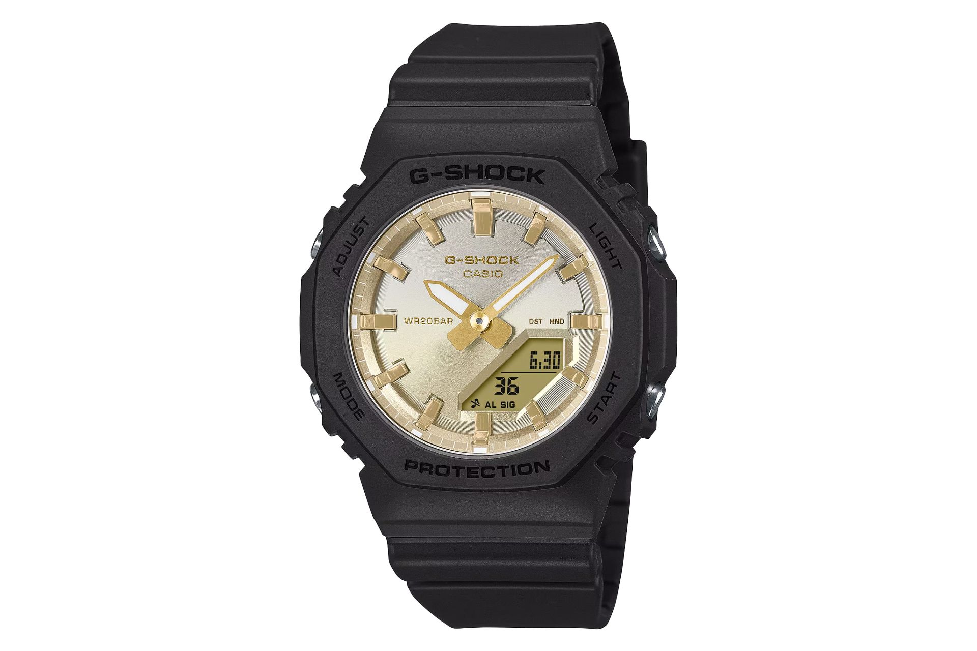 فریم، بند و صفحه ساعت مچی زنانه کاسیو جی شاک GMA-P2100SG-1A