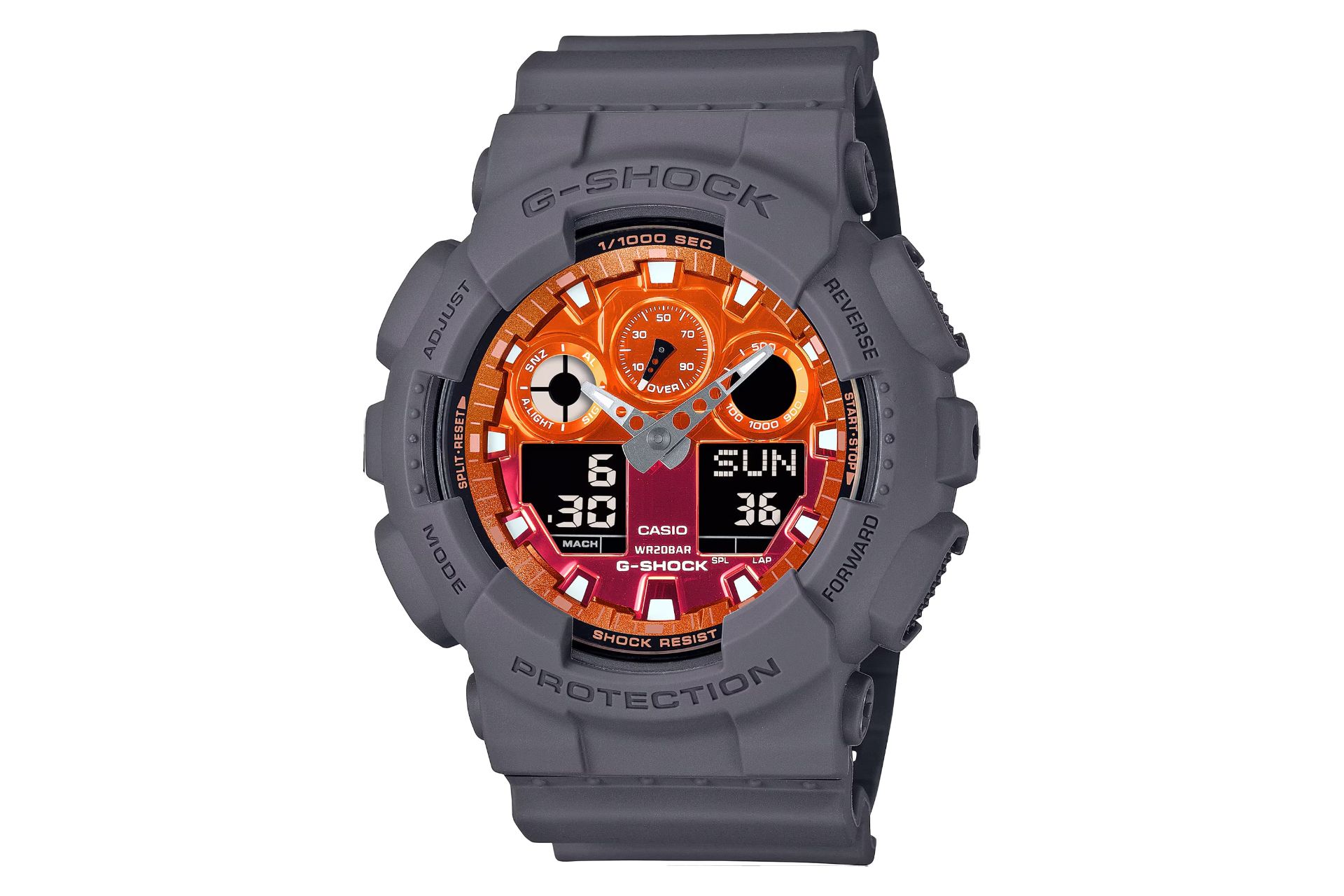 صفحه و فریم ساعت مچی مردانه کاسیو جی شاک GA-100FL-8A