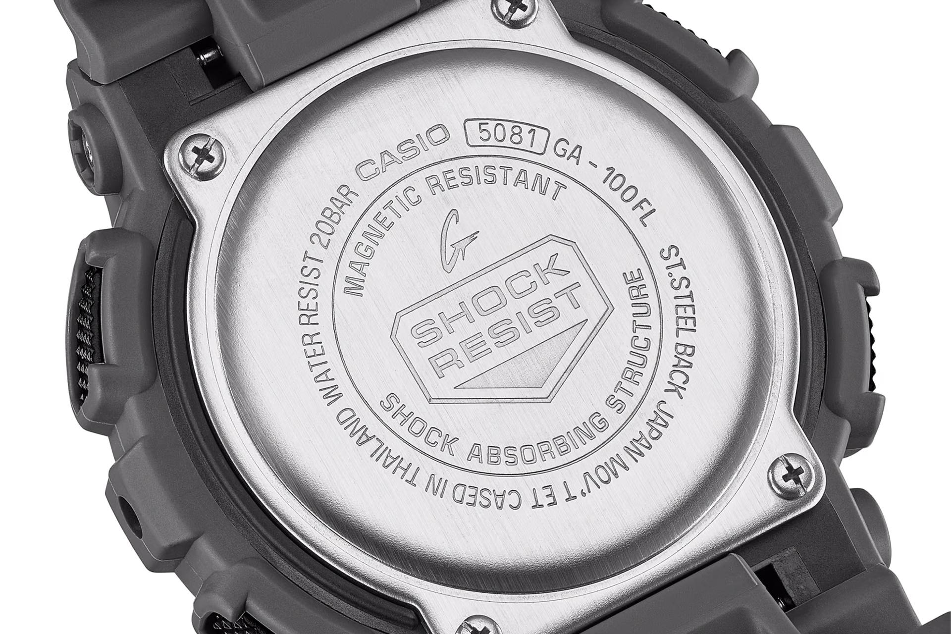 پنل پشت ساعت مچی مردانه کاسیو جی شاک GA-100FL-8A