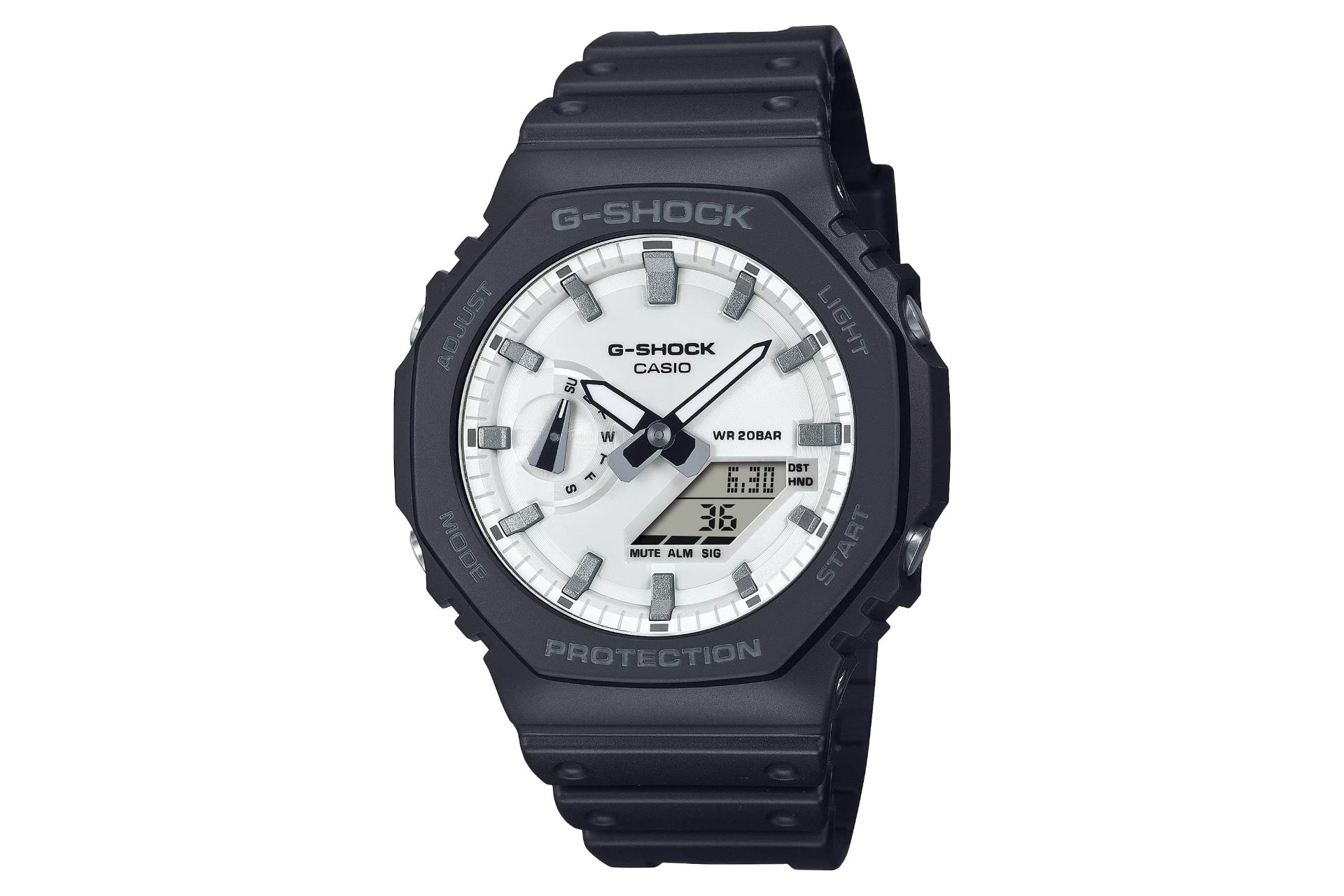 فریم و صفحه ساعت مچی مردانه کاسیو جی شاک GA-2100WD-1A