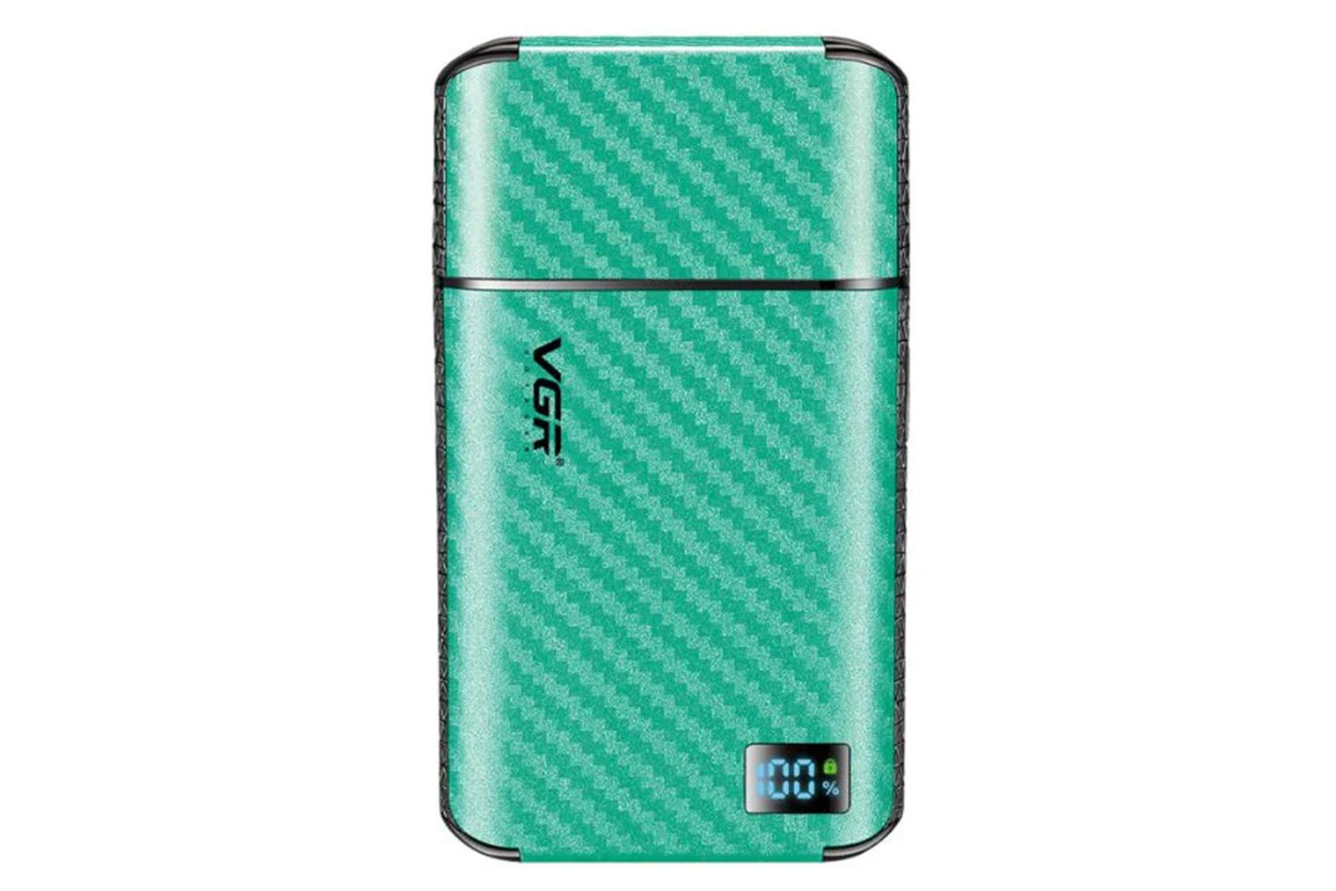 ماشین اصلاح و ریش تراش وی جی آر V-369 رنگ سبز