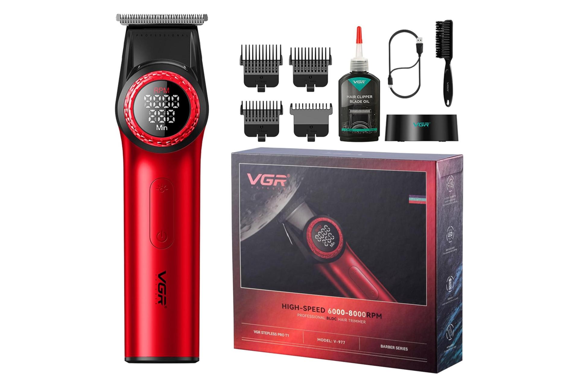 اقلام همراه ماشین اصلاح و ریش تراش وی جی آر V-977