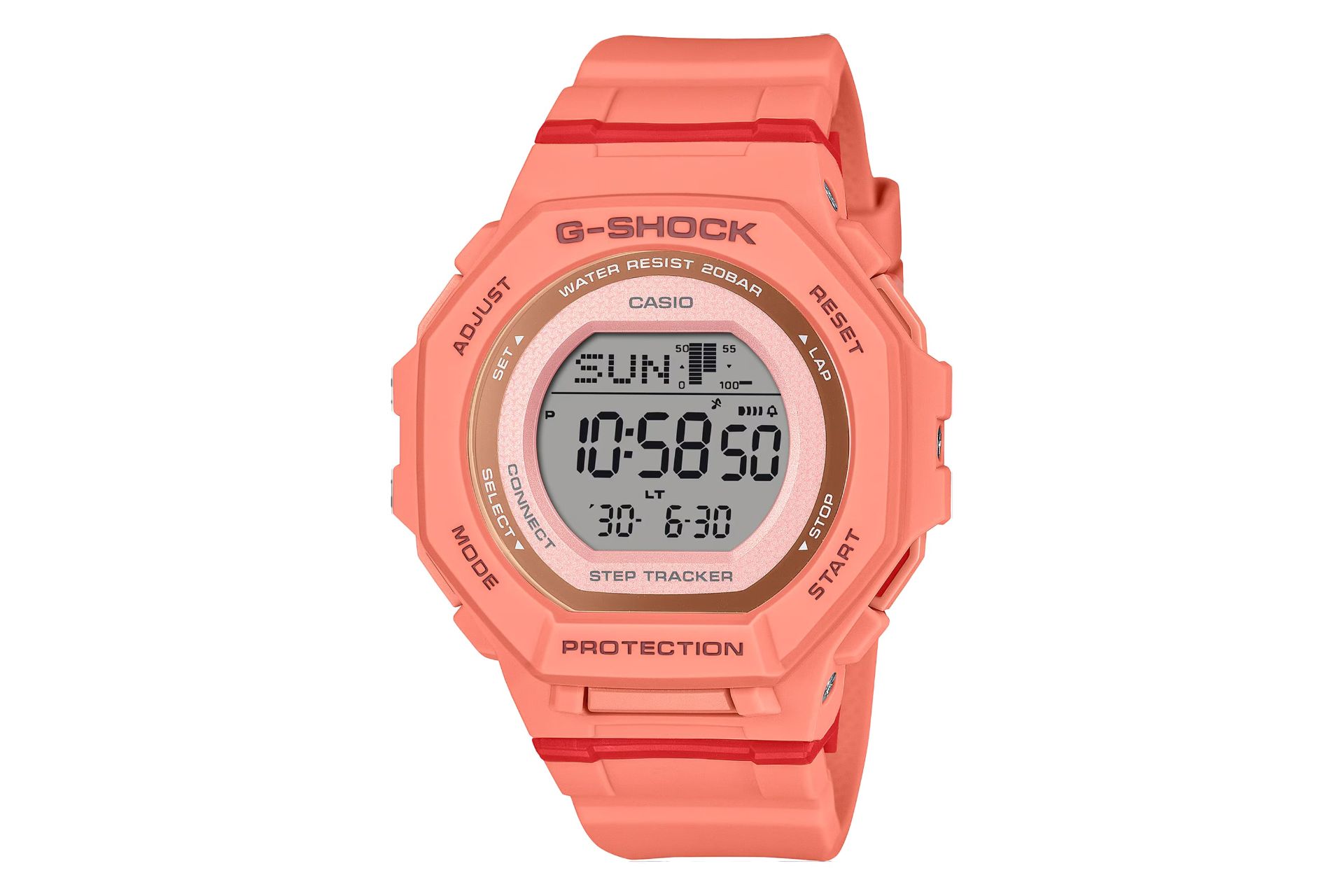 فریم و صفحه ساعت مچی زنانه کاسیو جی شاک GMD-B300SC-4